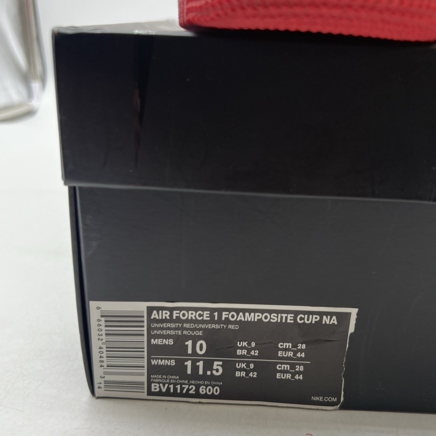 Size 10 - Nike Air Force 1 Foamposite Red (BV1172-600)