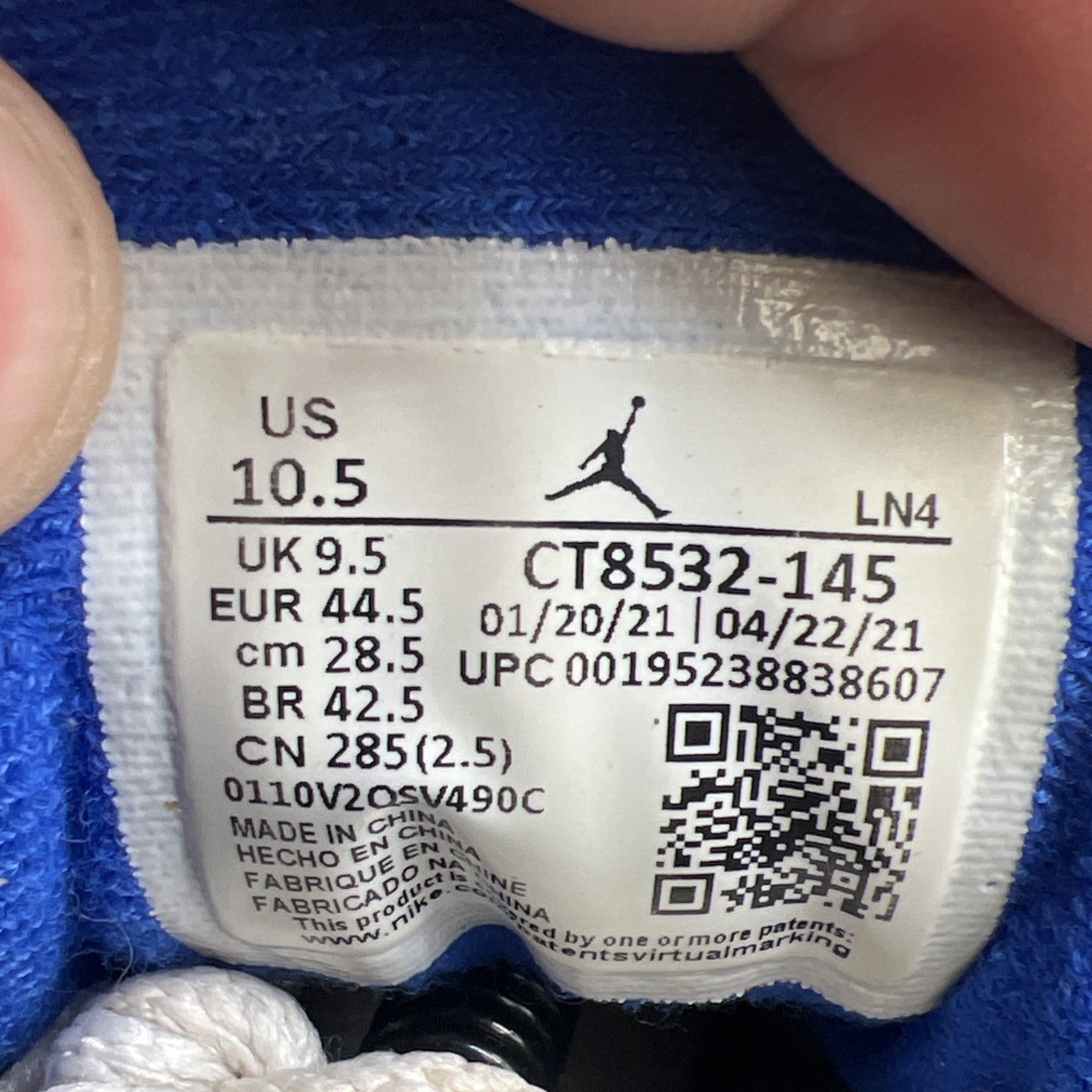 Size 10.5 - Air Jordan 3 Retro Mid Racer Blue (CT8532-145)