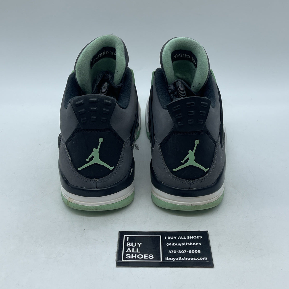 Size 8.5 - Air Jordan 4 Retro Green Glow 2013 (308497-033)