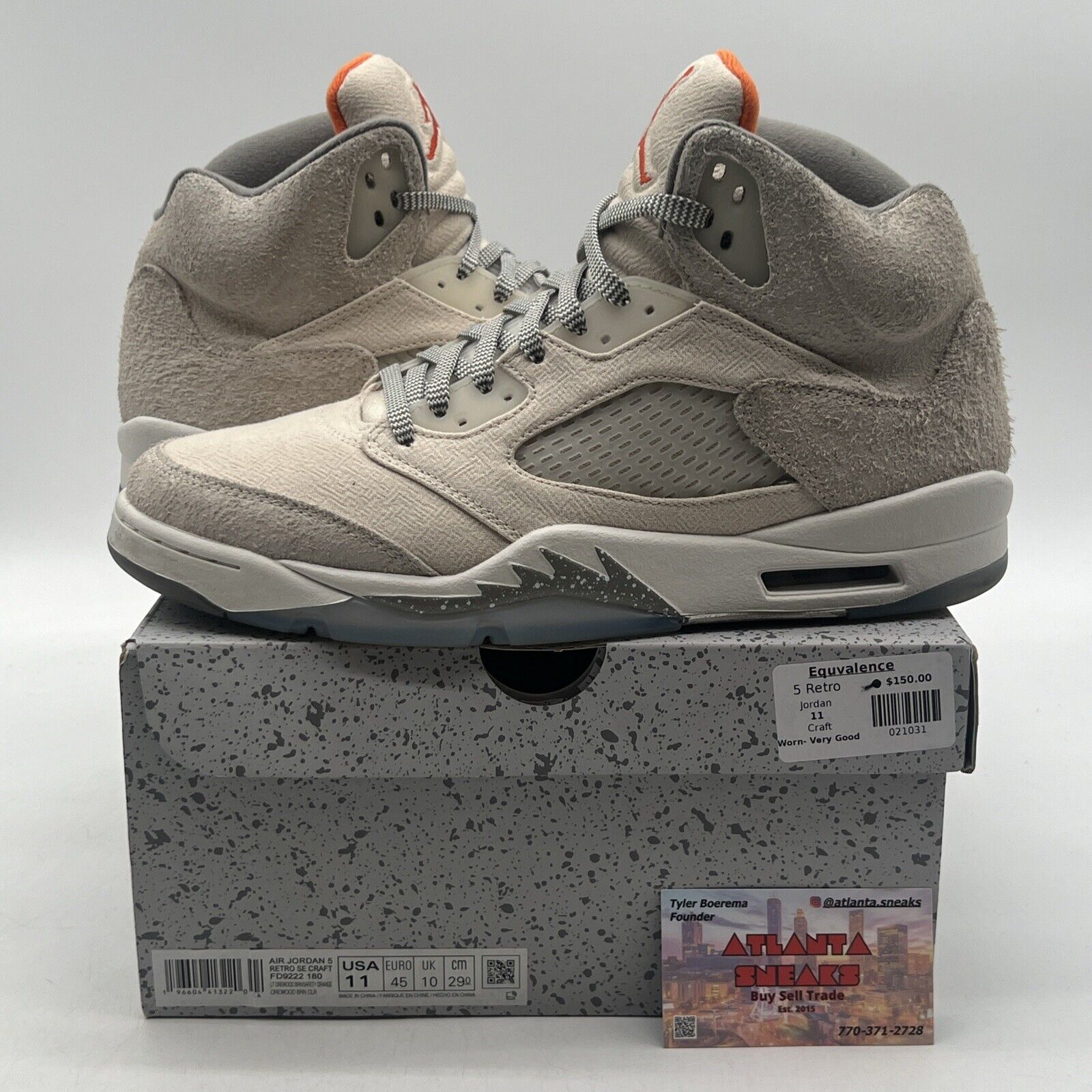 Size 11 - Air Jordan 5 Retro SE Craft Light Orewood Brown Suede (FD9222-180)