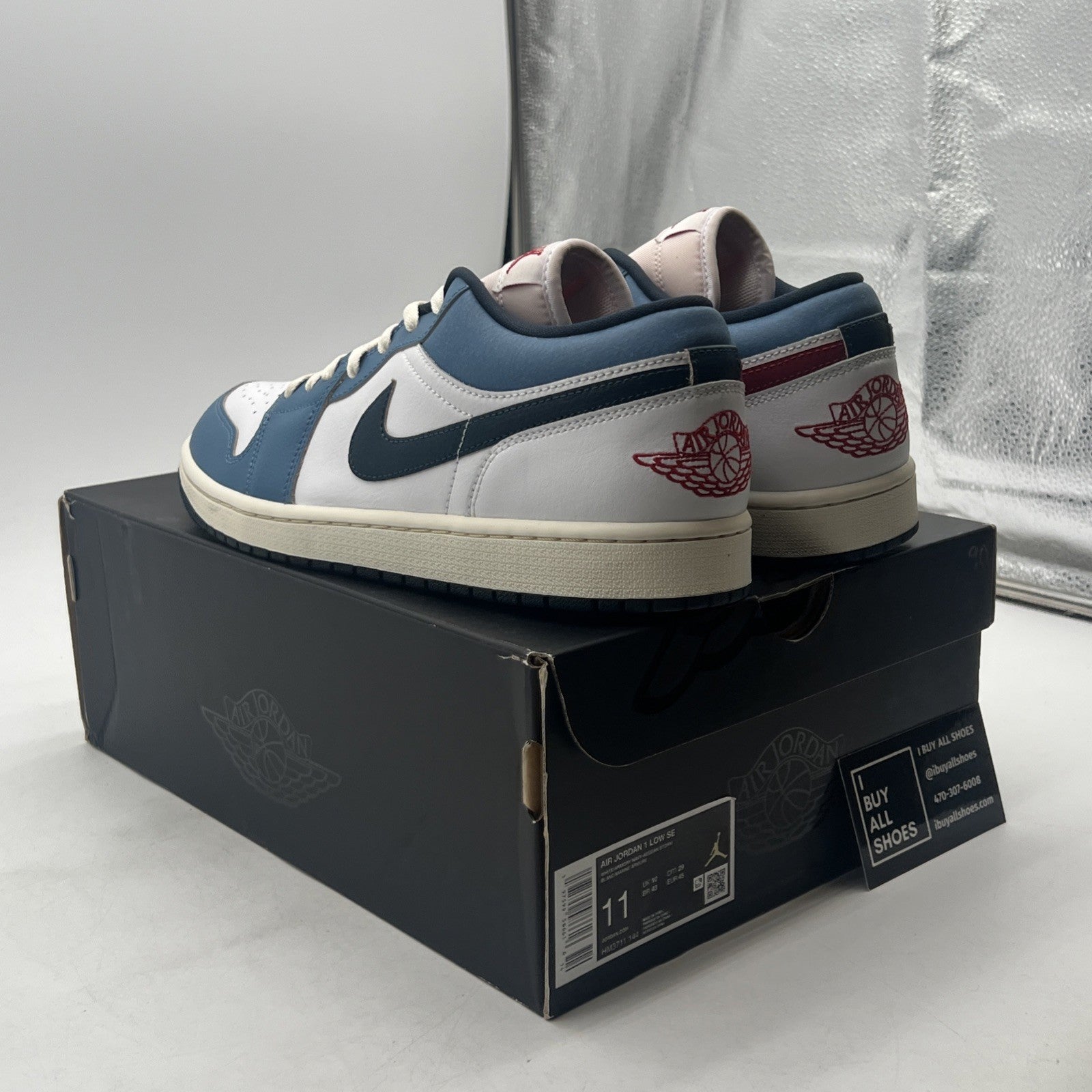 Size 11 - Air Jordan 1 SE Low Motion Pack Armory Blue (HM3711-144)