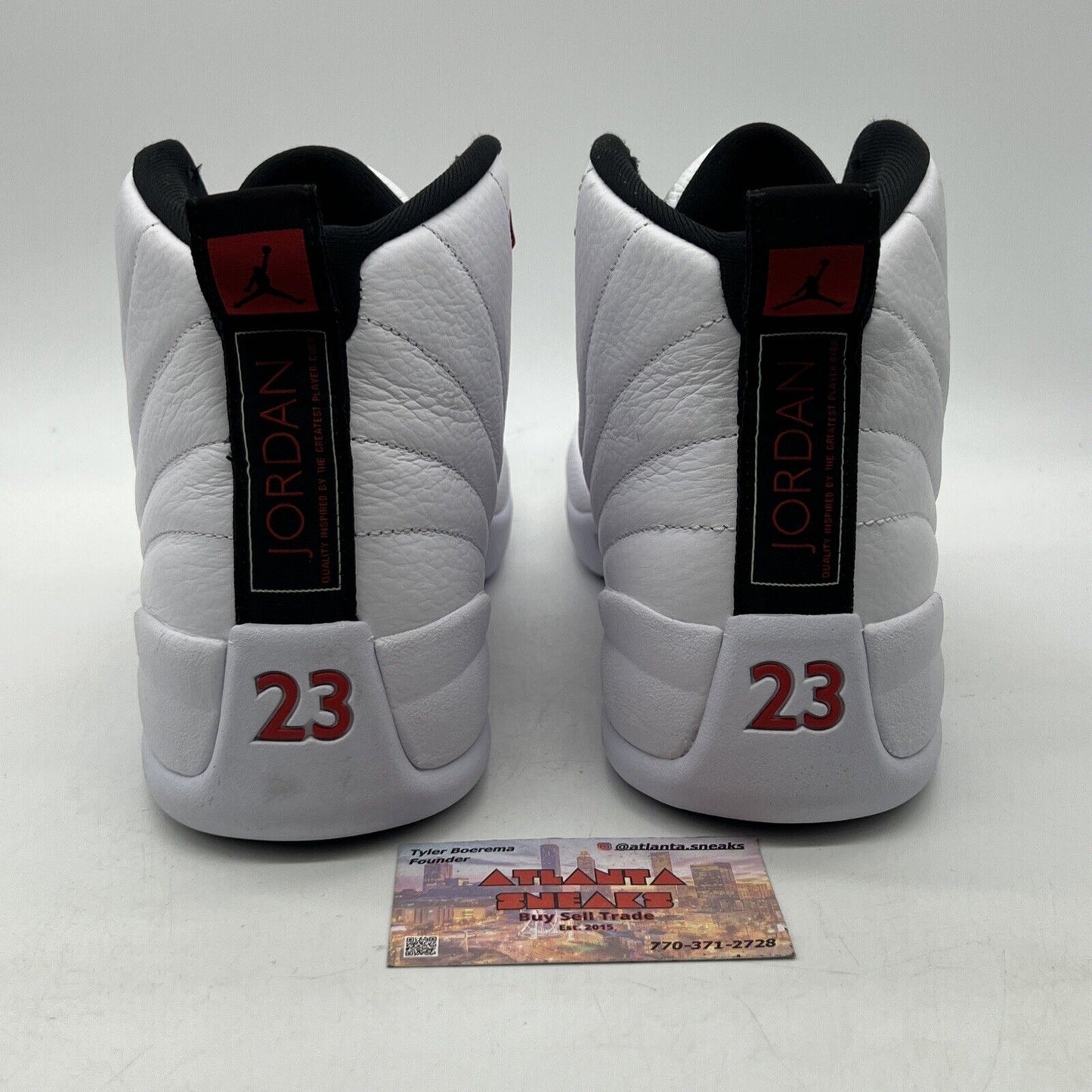 Size 13 - Air Jordan 12 Retro Twist Black White Red Leather (CT8013-106)