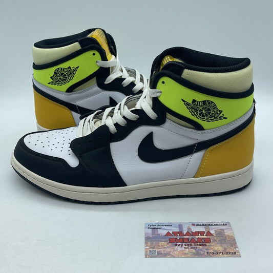 Size 11 - Jordan 1 Retro High OG Volt Black Yellow Green White (555088-118)