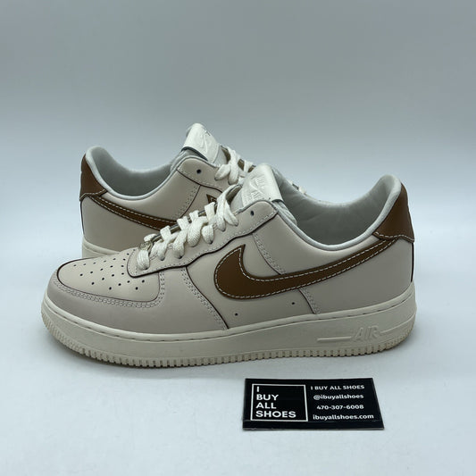 Size 9.5 - Nike Air Force 1 '07 Low Pearl White British Tan (IB8865-221)