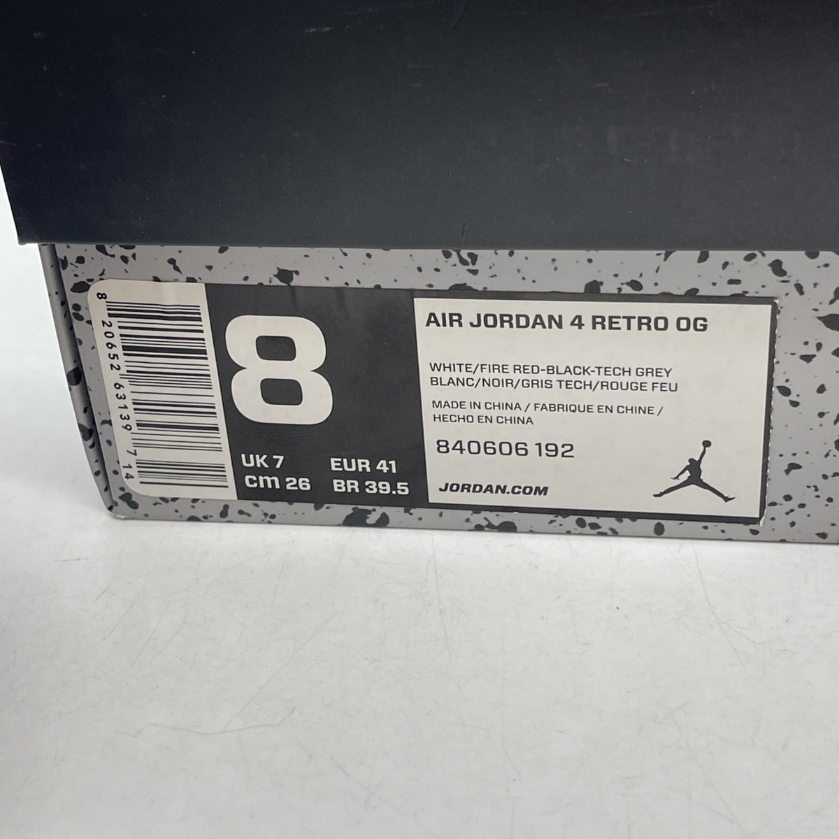 Size 8 - Air Jordan 4 Retro OG Mid White Cement (840606-192)