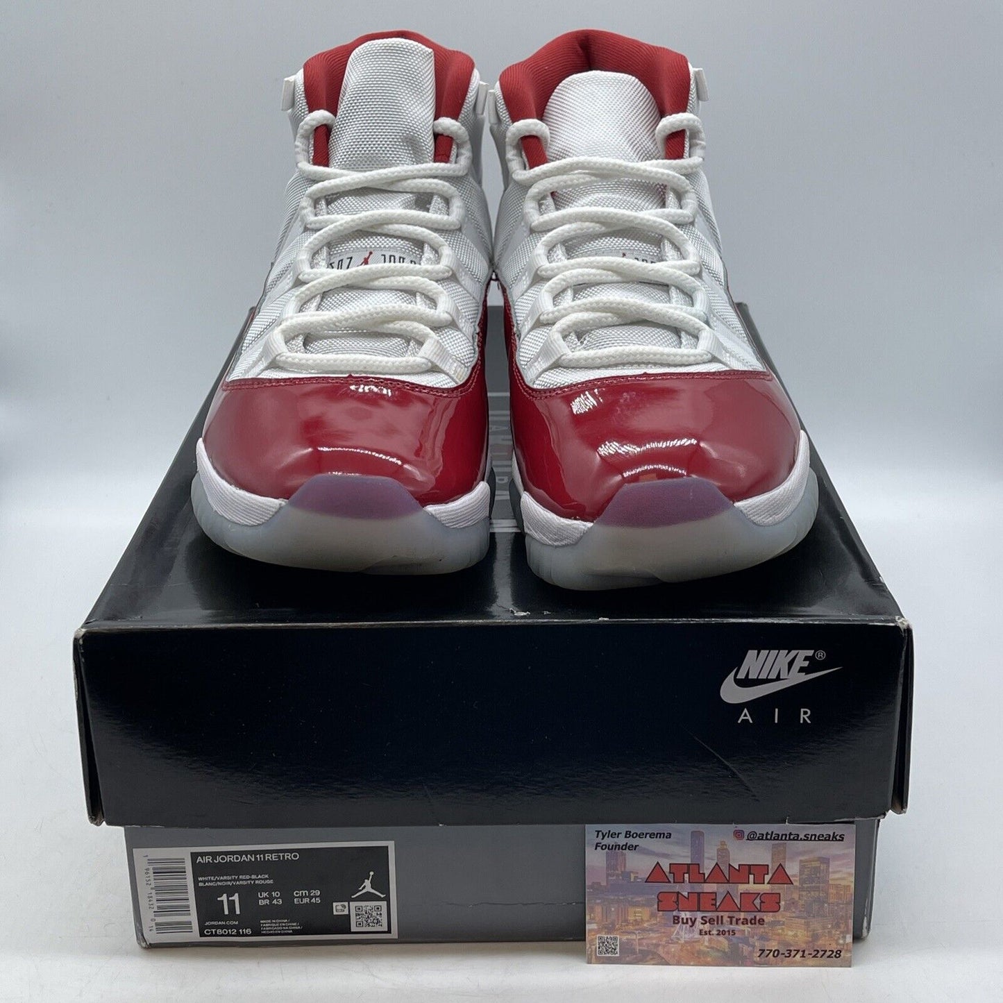 Size 11 - Jordan 11 Retro High Cherry White Leather (CT8012-116)