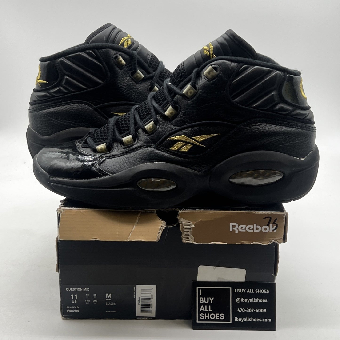 Size 11 - Reebok Question Mid New Years Eve (V48294)