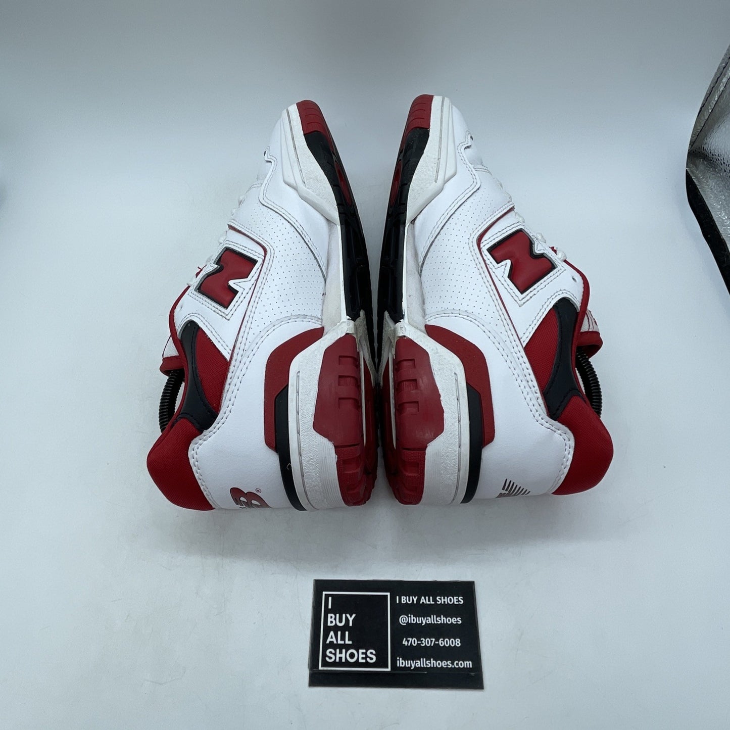 Size 9.5 - New Balance 550 White Team Red (BB550SE1)