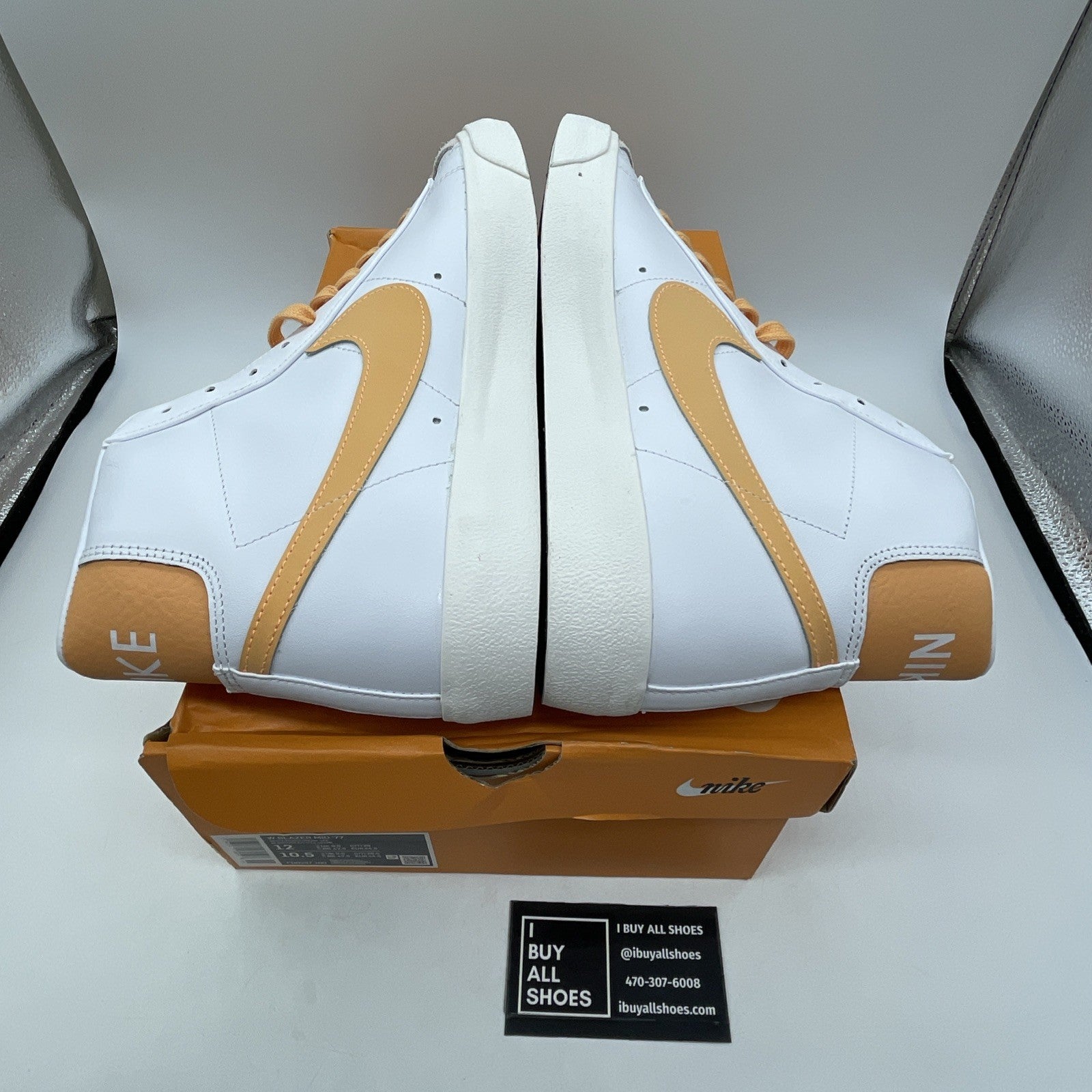 Size 13W - Nike Blazer '77 Mid White Peach (FD0287-100)