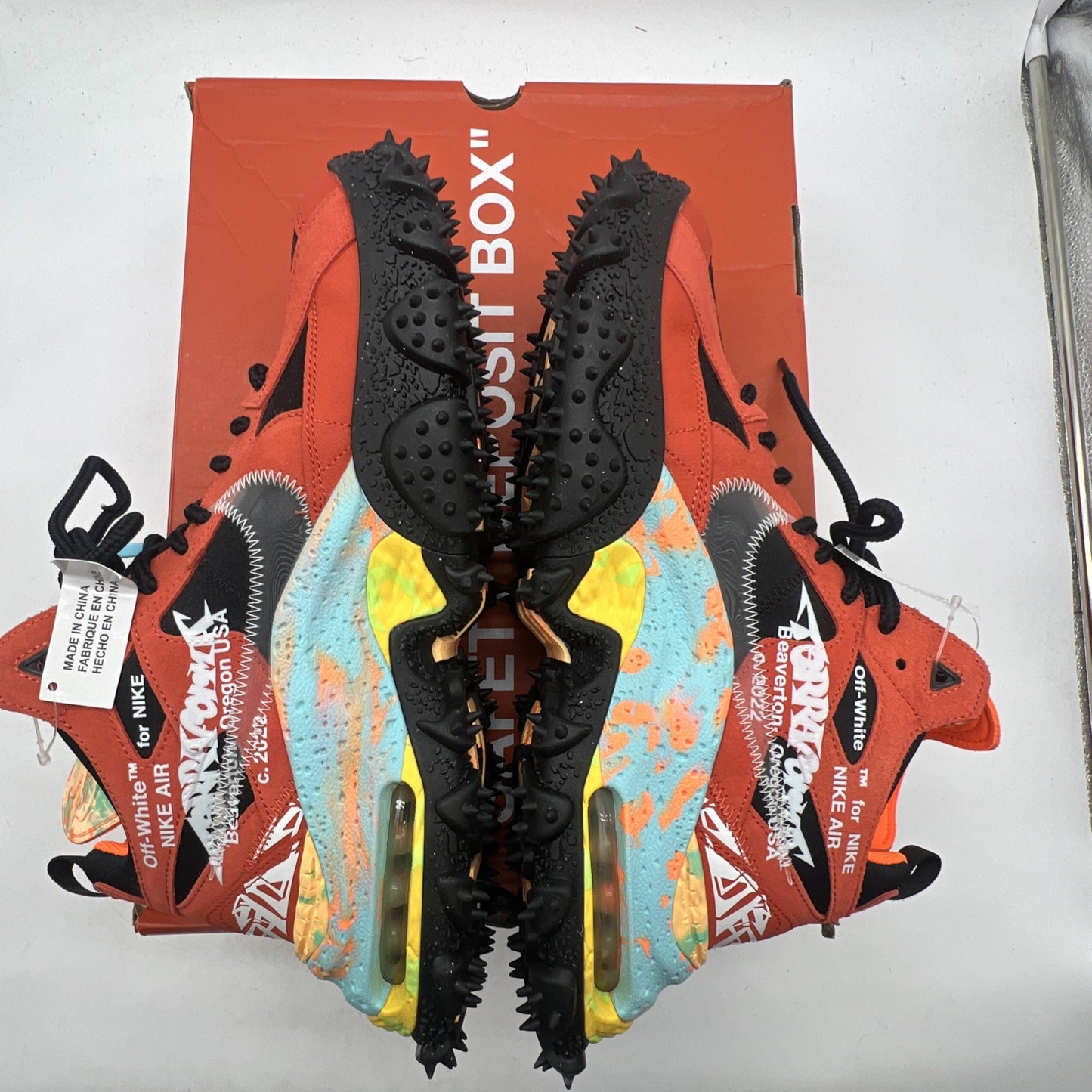 Size 12 - Nike Off-White x Air Terra Forma Mantra Orange (DQ1615-800)