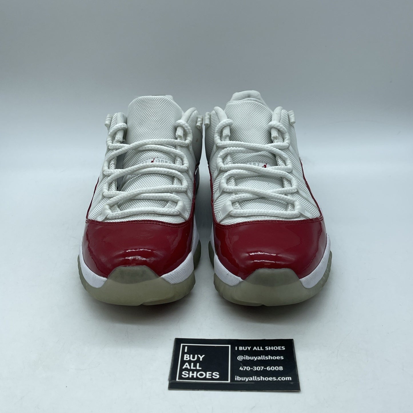 Size 9.5 - Air Jordan 11 Retro 2016 Low Cherry Red White Leather (528895-102)