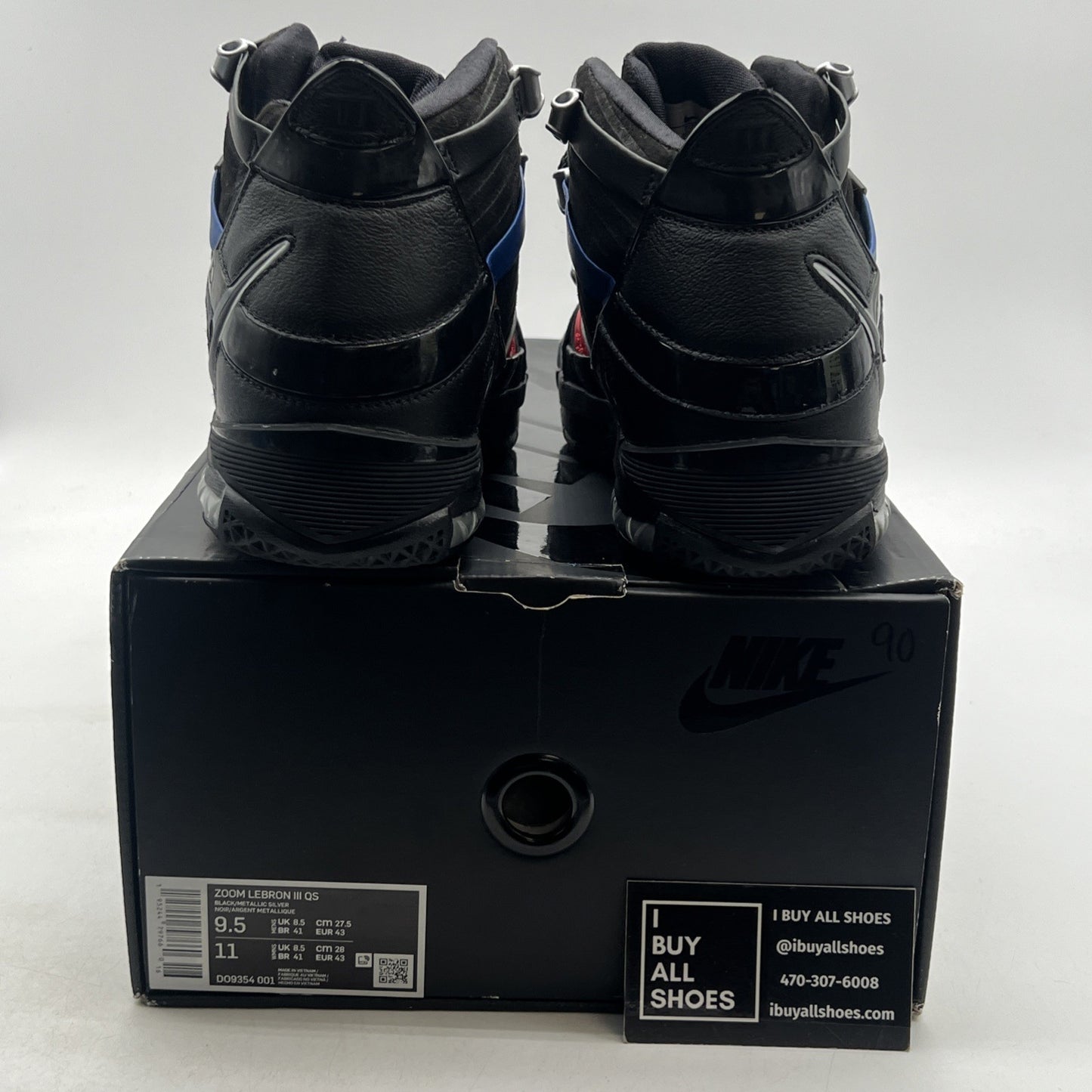 Size 9.5 - Nike Zoom LeBron 3 Retro Barbershop (DO9354-001)