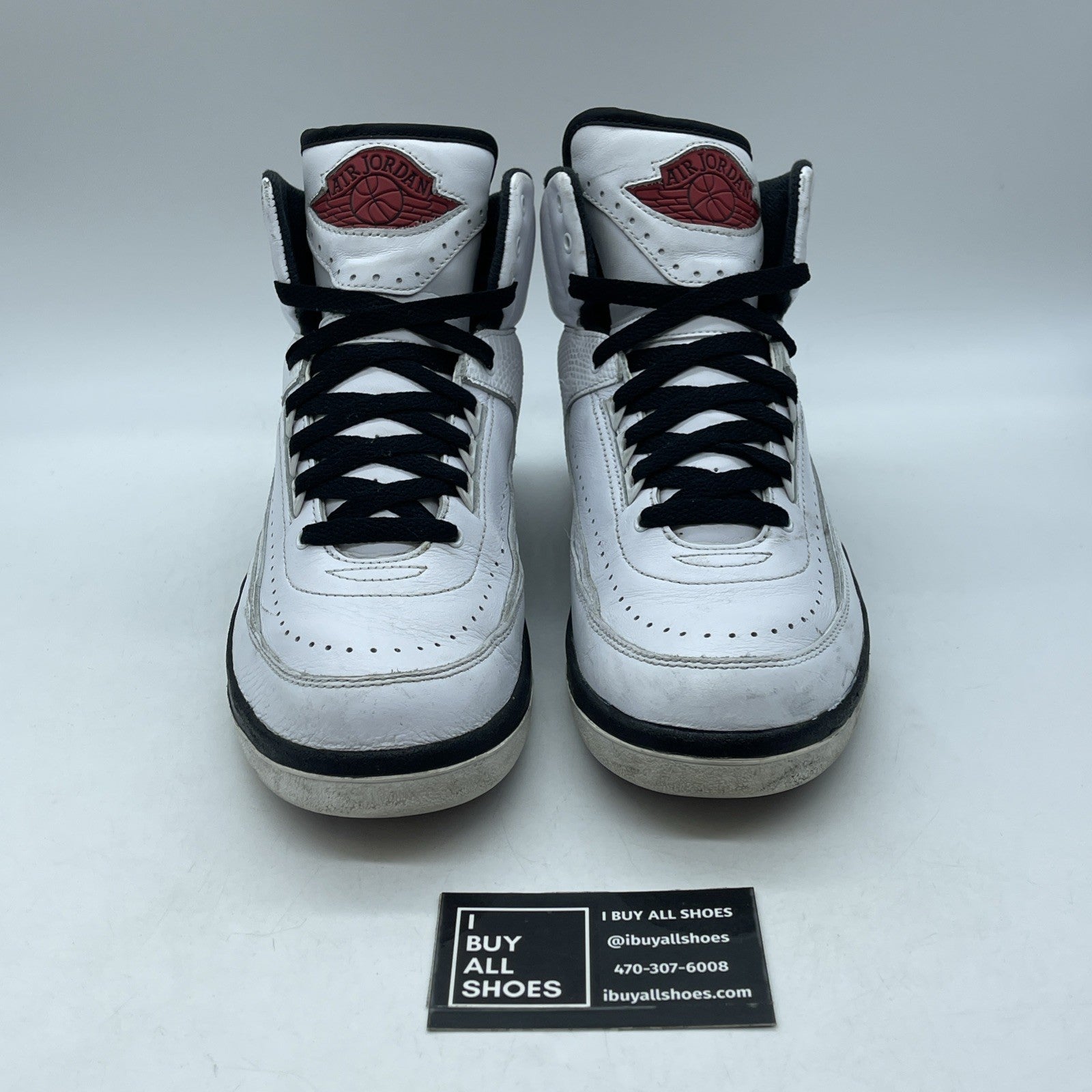 Size 8 - Jordan 2 Retro Mid Chicago White Red Black Leather (DX2454-106)