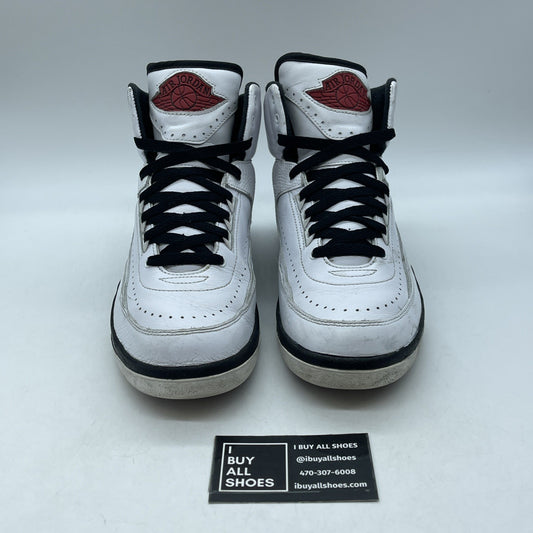 Size 8 - Jordan 2 Retro Mid Chicago White Red Black Leather (DX2454-106)