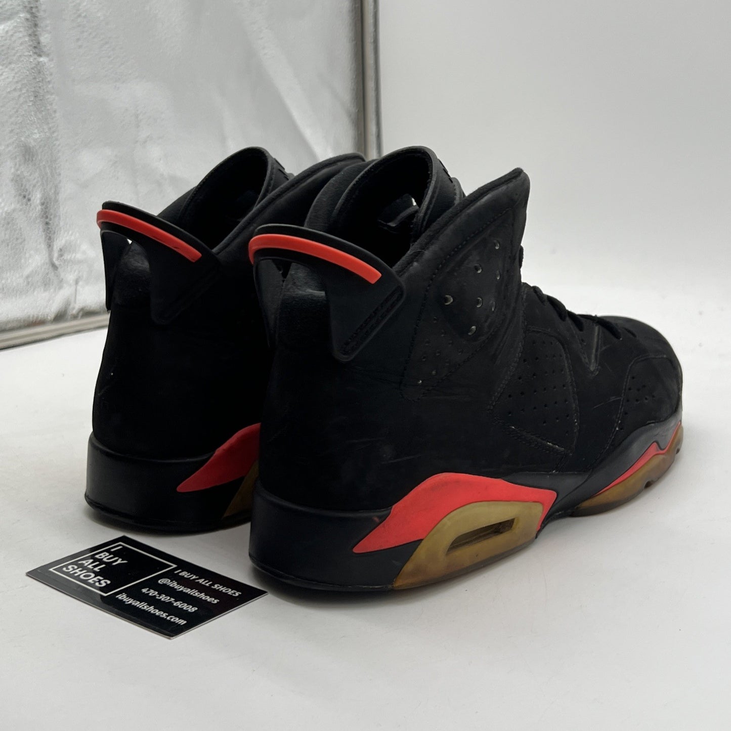 Size 11.5 - Air Jordan 6 Retro Infrared Black 2014 (384664-023)