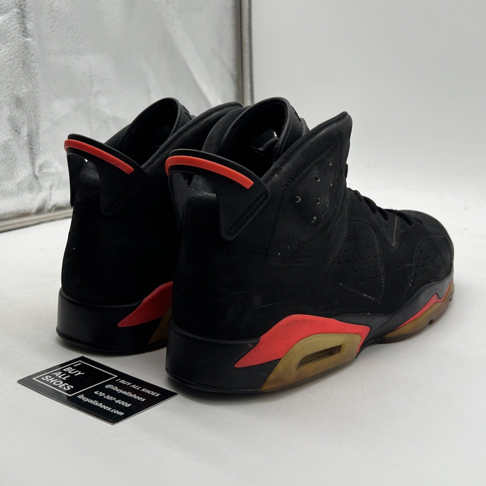 Size 11.5 - Air Jordan 6 Retro Infrared Black 2014 (384664-023)