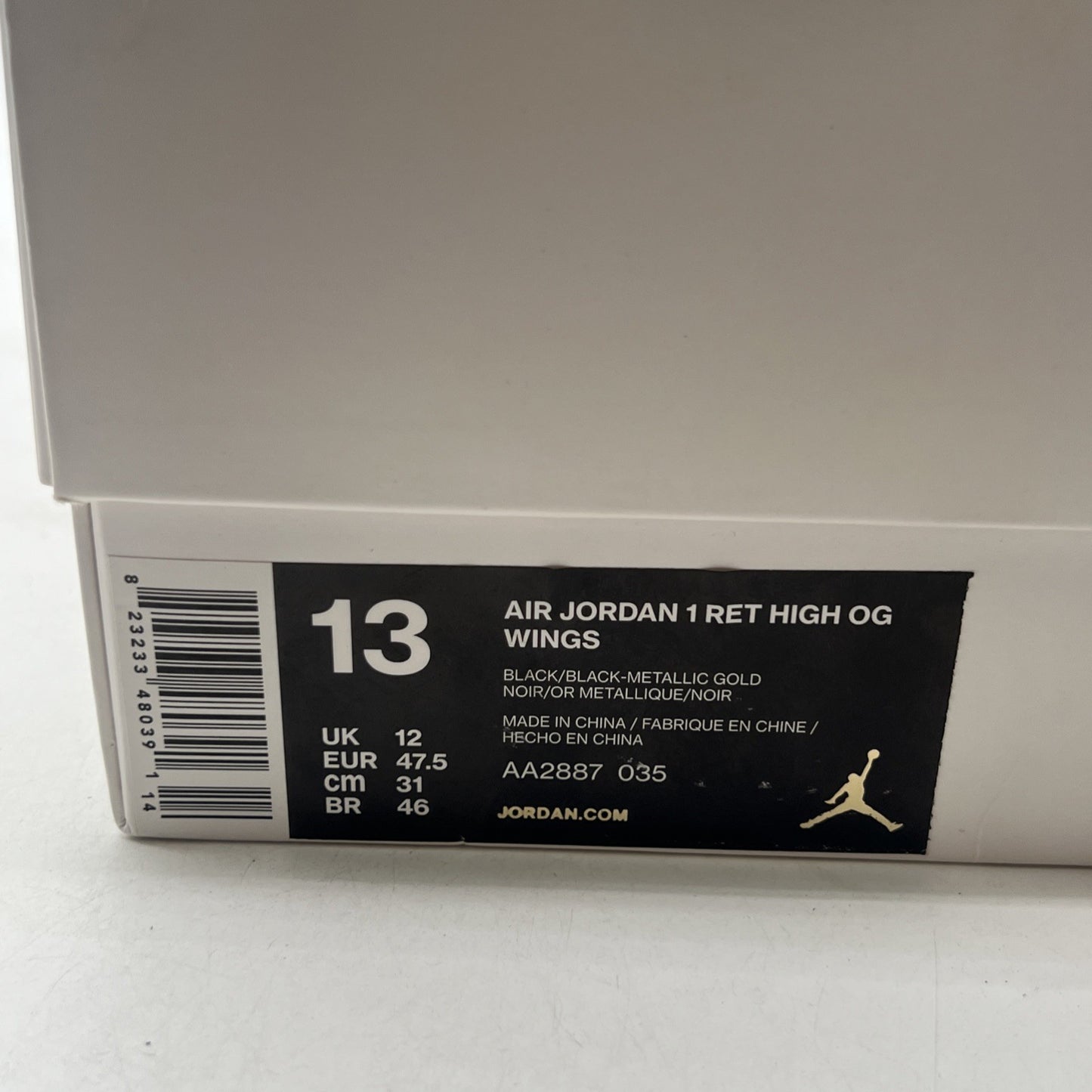 Size 13 - Air Jordan 1 Retro OG High Wings (AA2887-035)