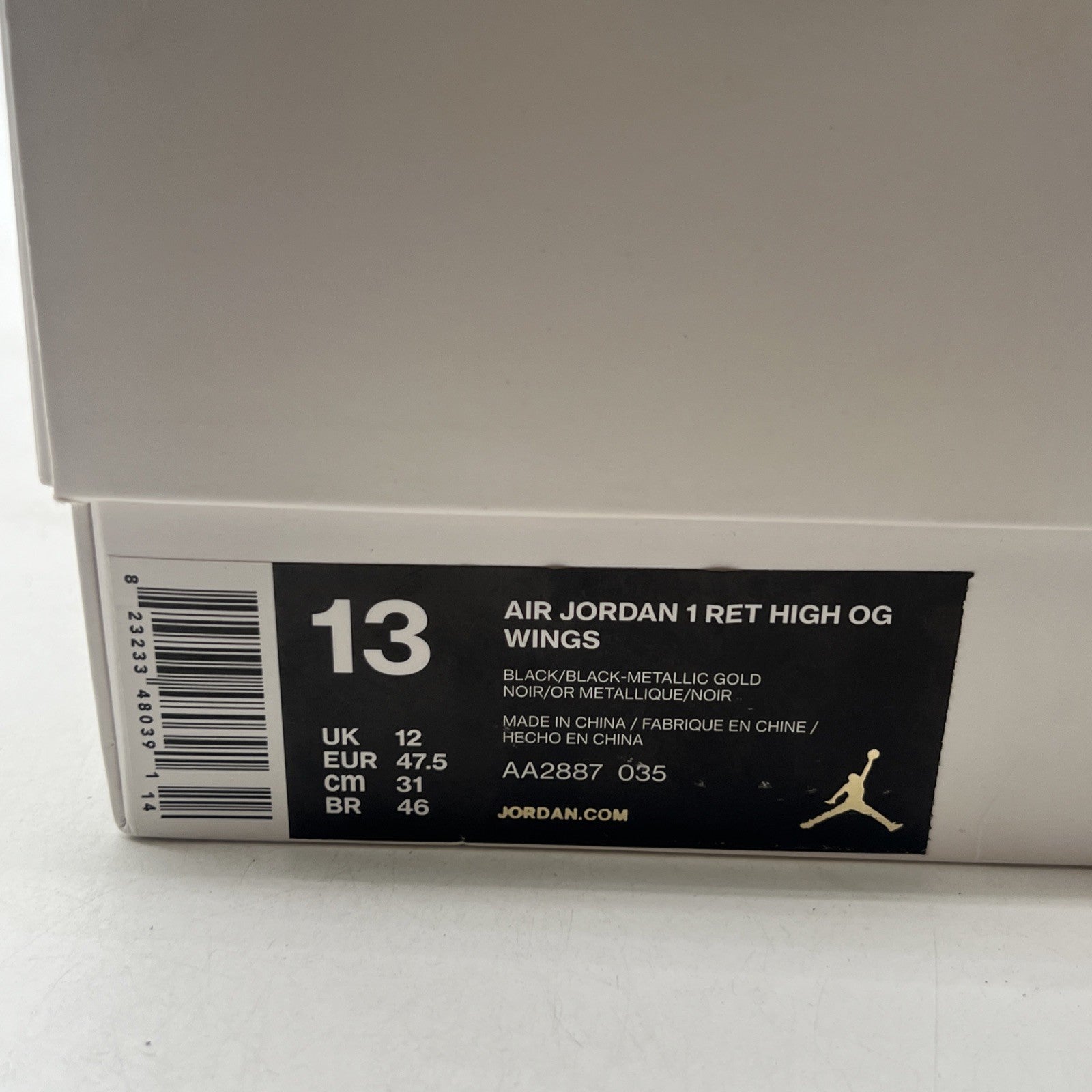 Size 13 - Air Jordan 1 Retro OG High Wings (AA2887-035)