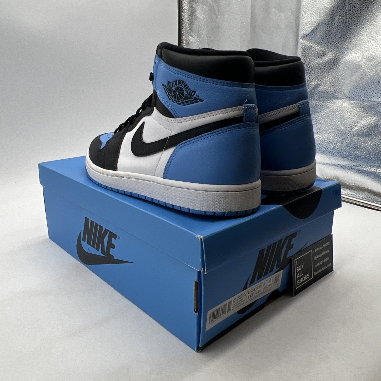 Size 10.5 - Air Jordan 1 Retro OG High UNC Toe (DZ5485-400)