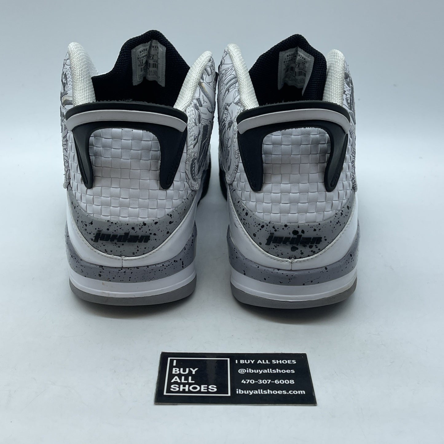 Size 13 - Jordan Dub Zero White Cement Grey Black Leather (311046-161)