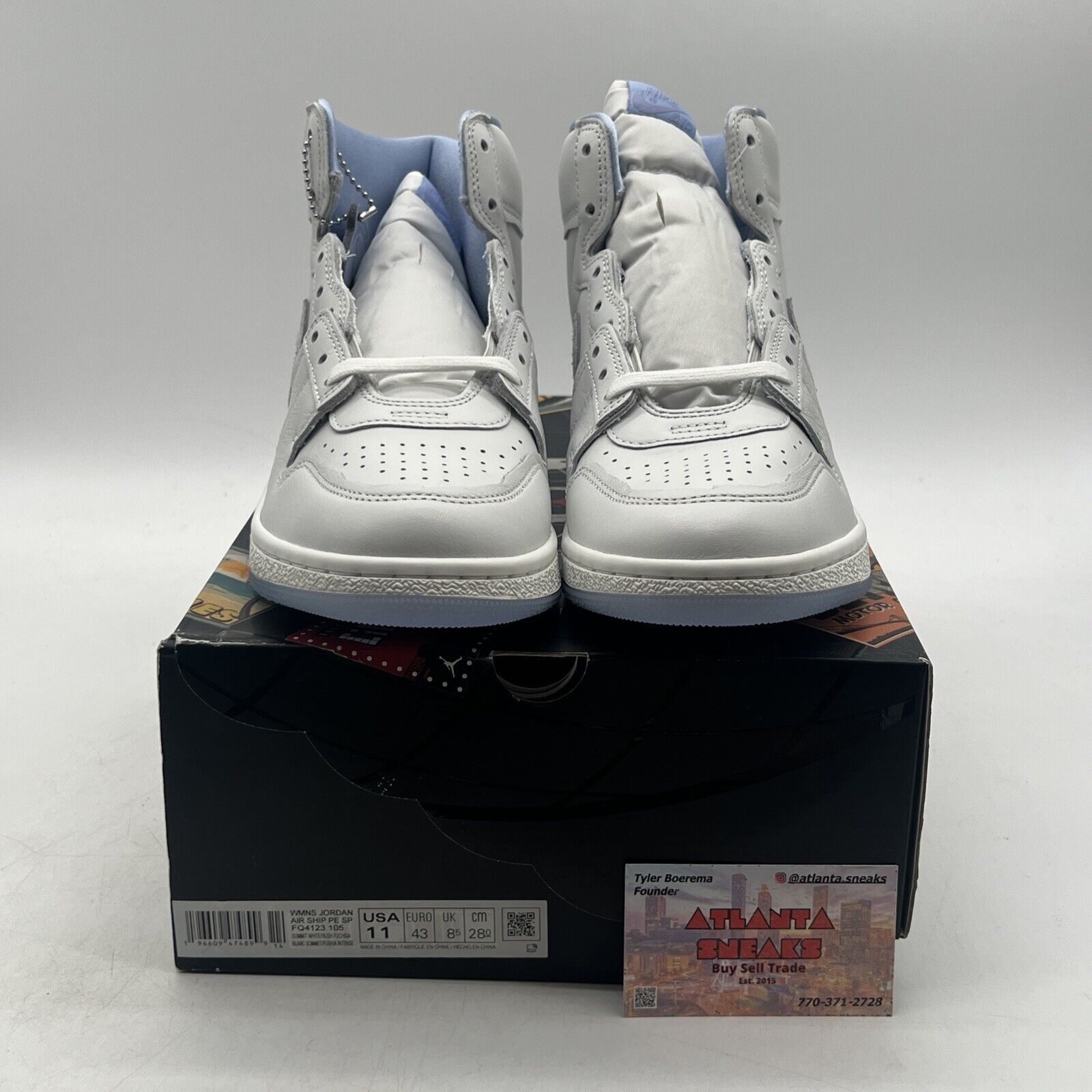 Size 11 - Forget-me-nots x Jordan Air Ship PE SP From Bud To Flower W