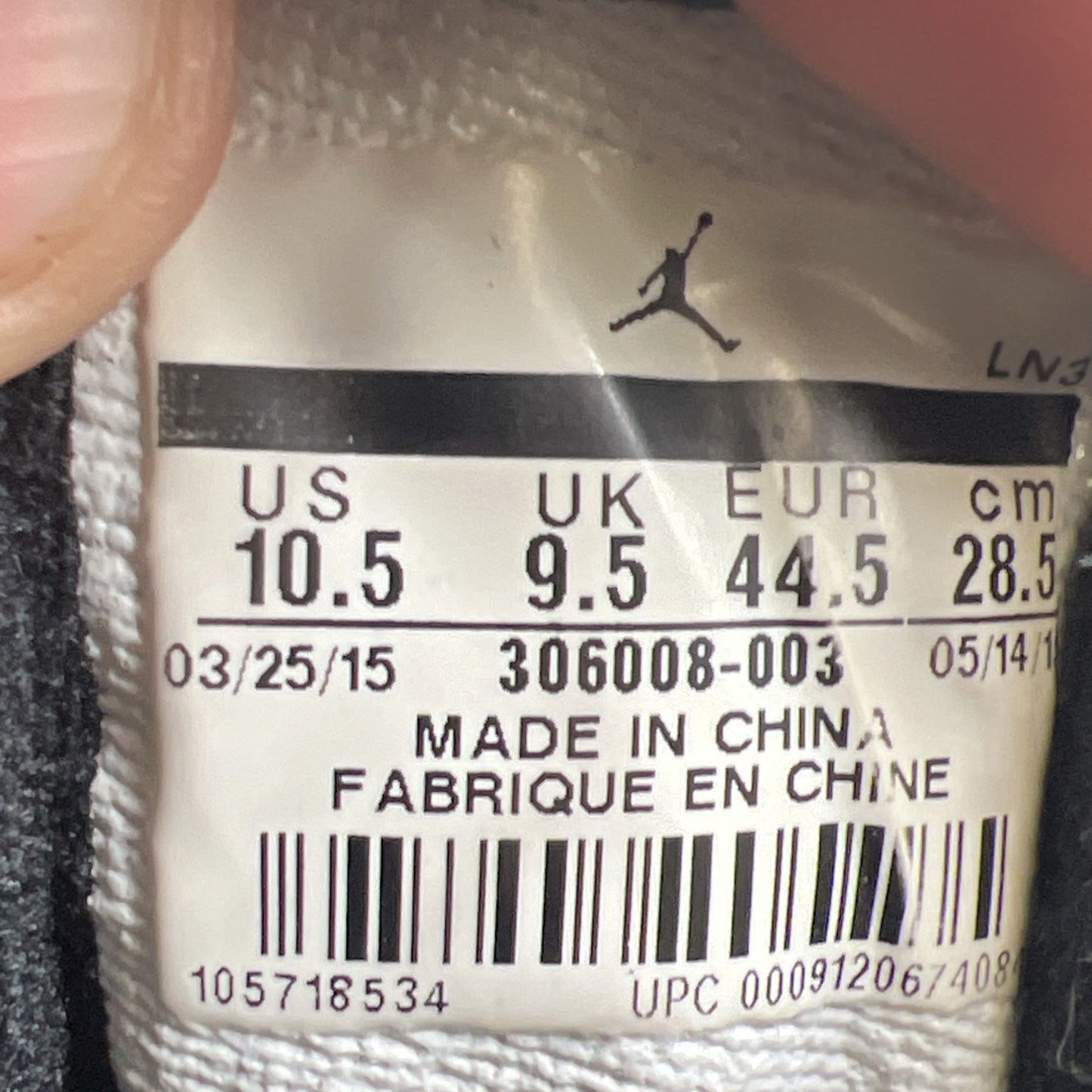 Size 10.5 - Air Jordan 11 IE Low Referee (306008-003)