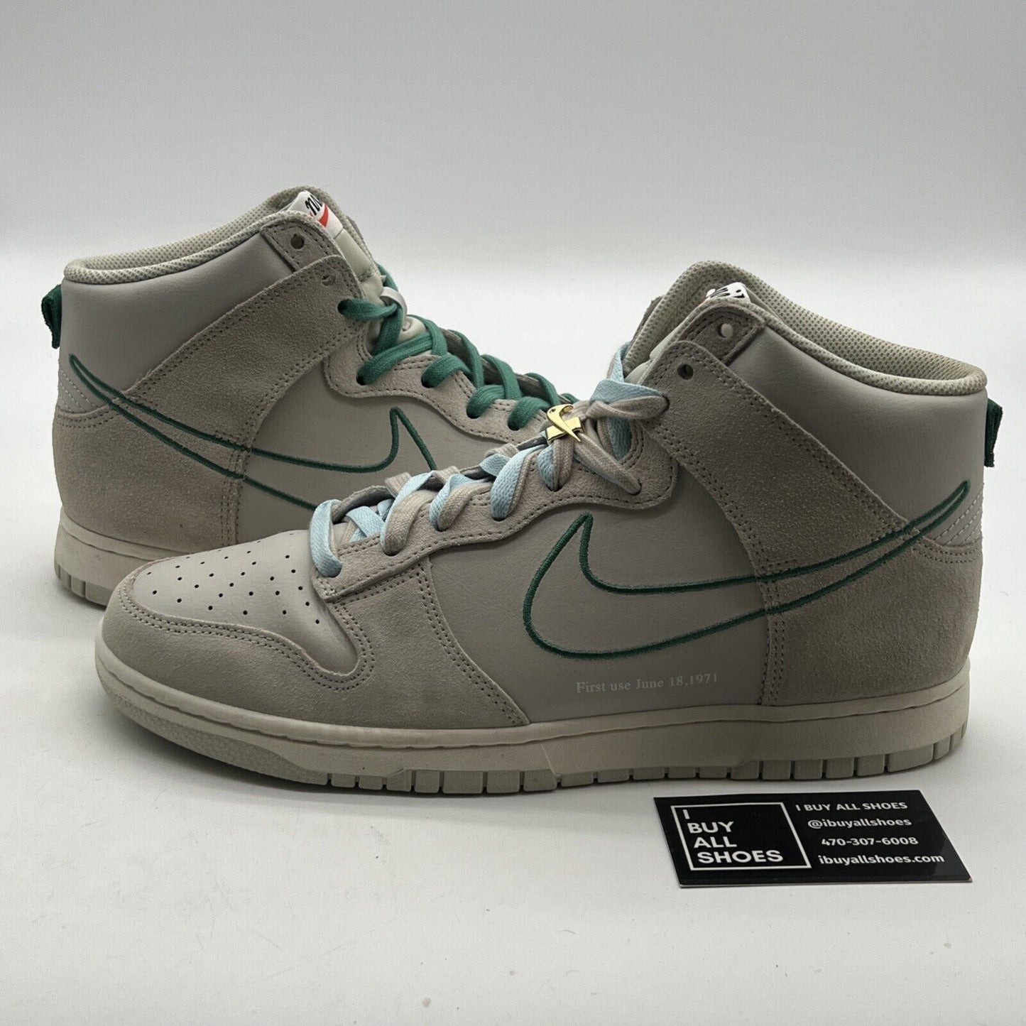 Size 11.5 - Nike Dunk SE High First Use Pack - Green Noise (DH0960-001)