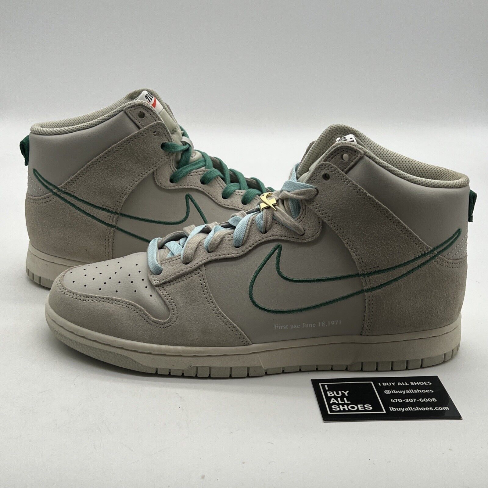 Size 11.5 - Nike Dunk SE High First Use Pack - Green Noise (DH0960-001)