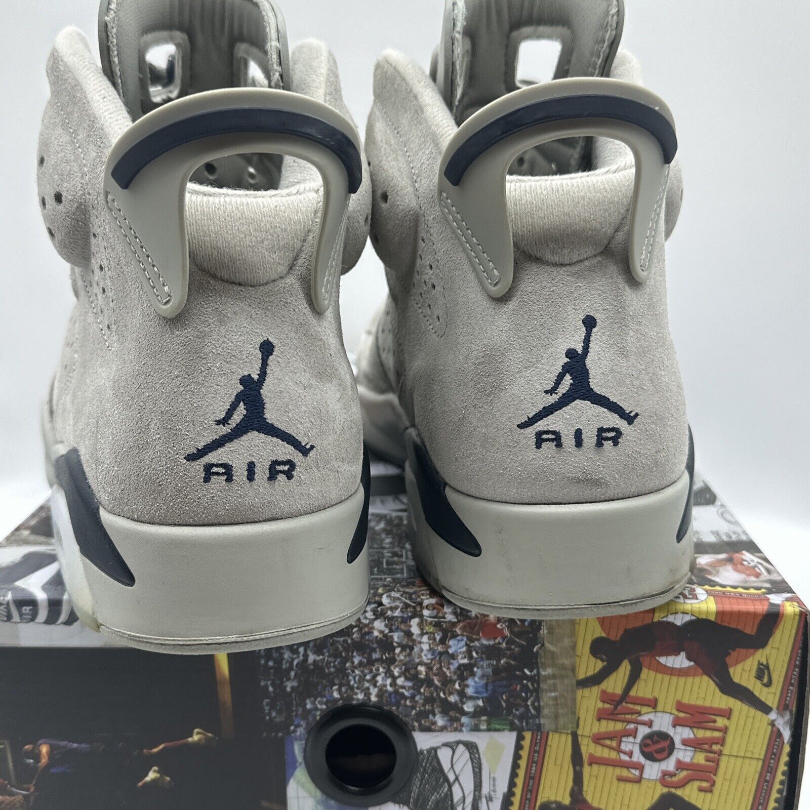 Air Jordan 6 Retro Georgetown Sneakers Size 9.5 CT8529-012 100% Authentic