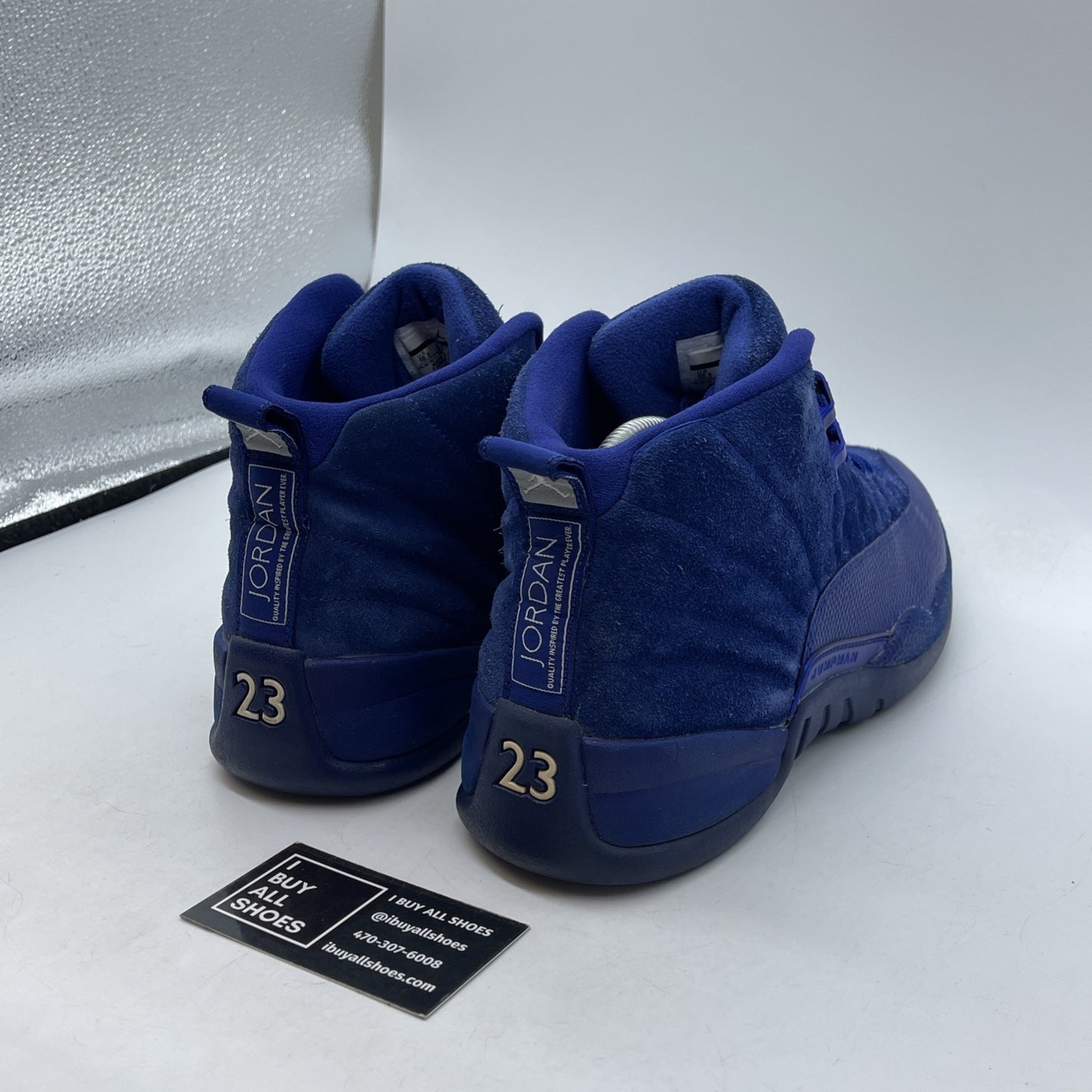 Size 10.5 - Air Jordan 12 Retro Deep Royal Suede Leather (130690-400)