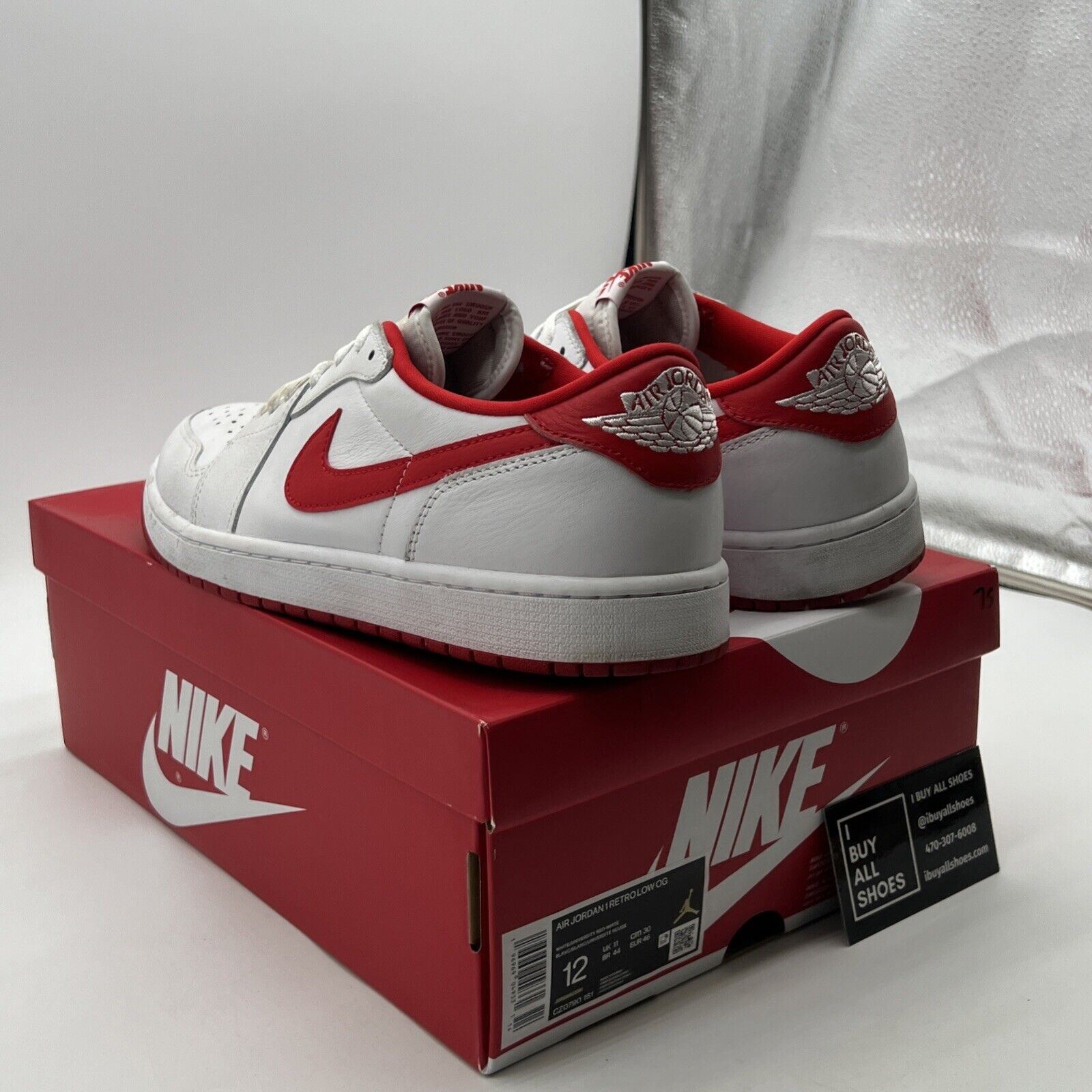 Size 12 - Air Jordan 1 Retro OG Low University Red (CZ0790-161)