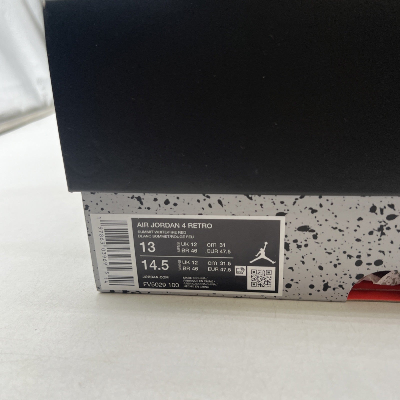 Size 13 - Air Jordan 4 Retro OG 2025 White Cement (FV5029-100)