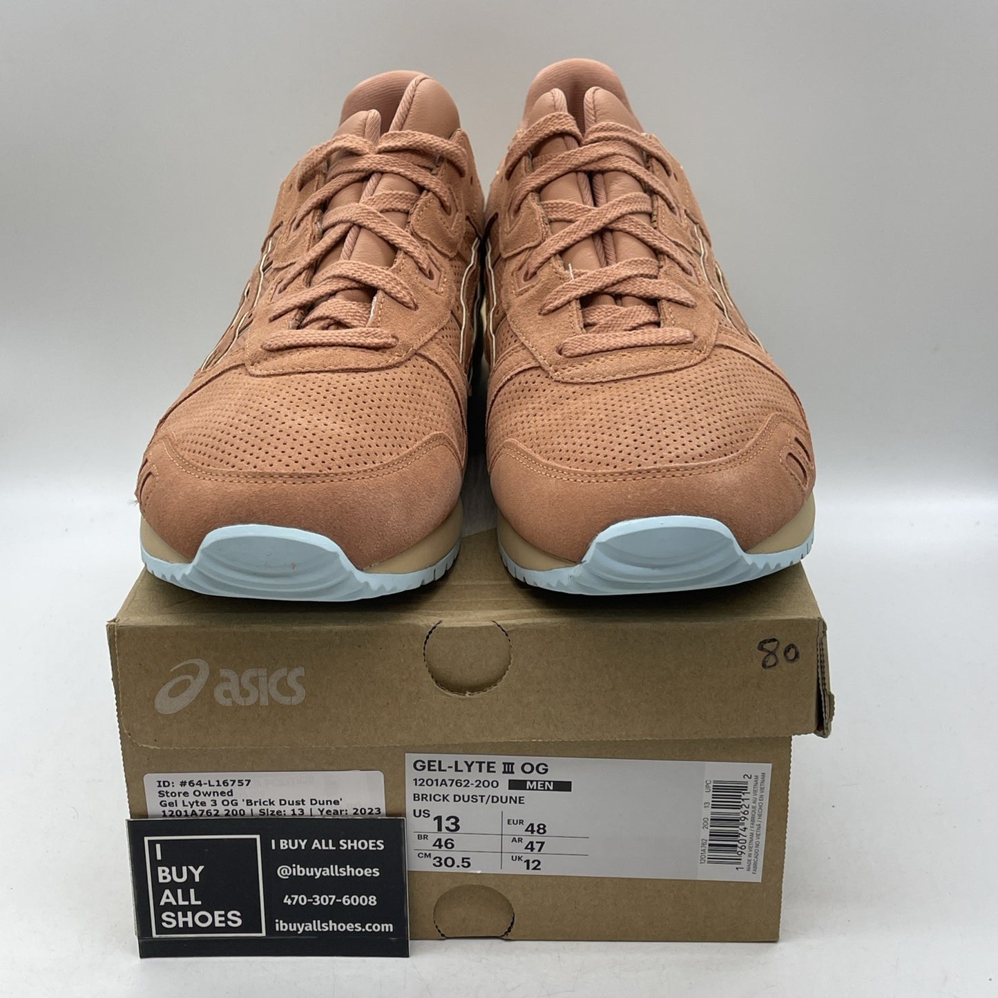 Size 13 - ASICS Gel Lyte 3 OG Brick Dust Dune (1201A762-200)