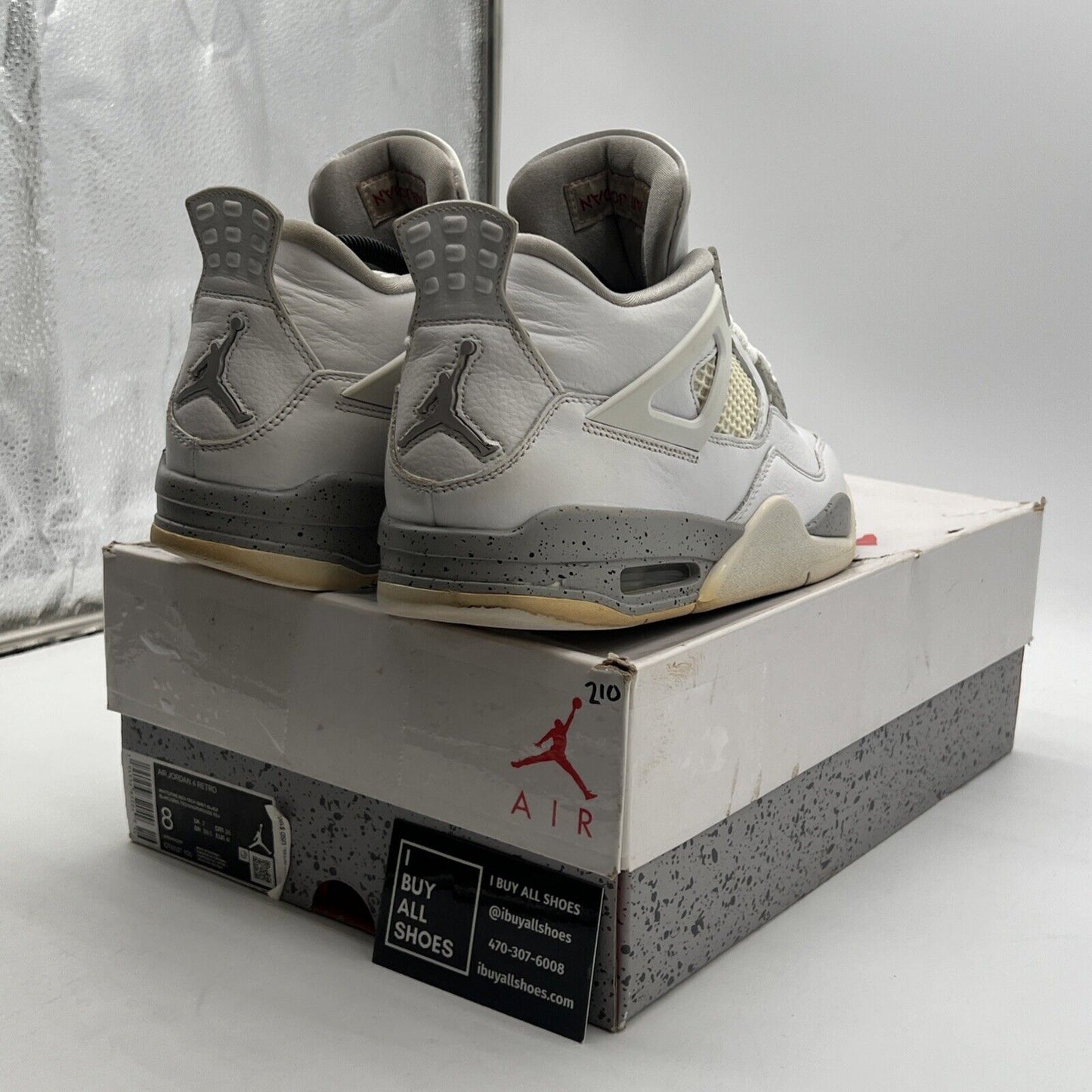 Size 8 - Air Jordan 4 Retro Mid White Oreo (CT8527-100)