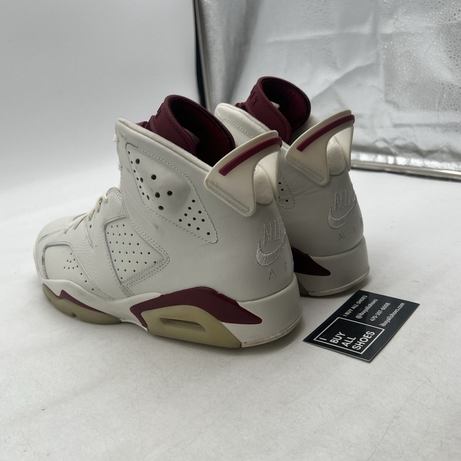 Size 9.5 - Air Jordan 6 Retro 2015 Maroon (384664-116)