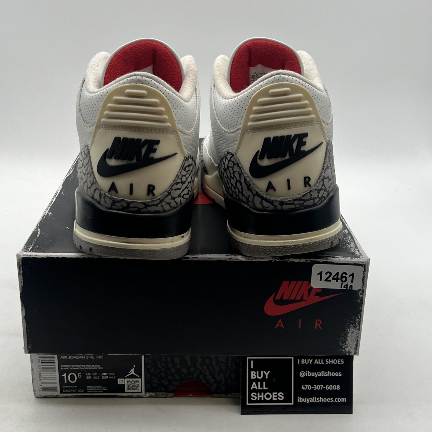 Size 10.5 - Air Jordan 3 Retro Mid White Cement Reimagined (DN3707-100)
