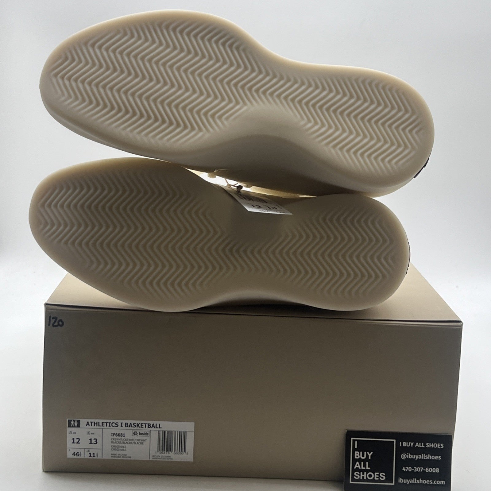 Size 12 - adidas Fear of God Athletics x I BASKETBALL Triple White (IF6681)