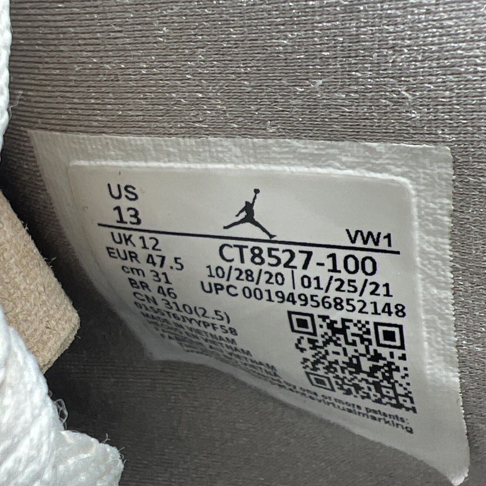 Size 13 - Air Jordan 4 Retro Mid White Oreo (CT8527-100)
