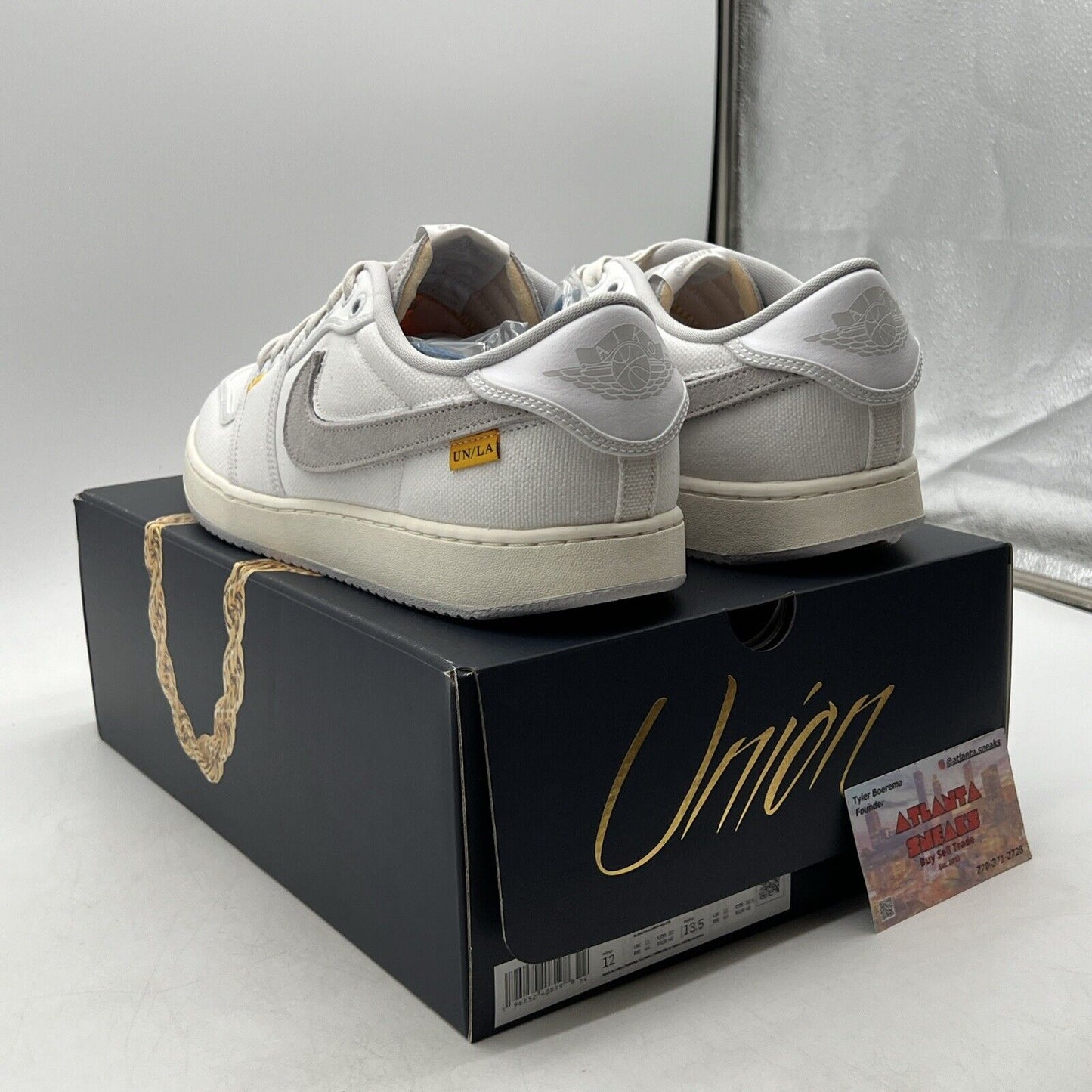 Size 12 - Jordan 1 KO x Union LA Low White Neutral Grey (DO8912-101)