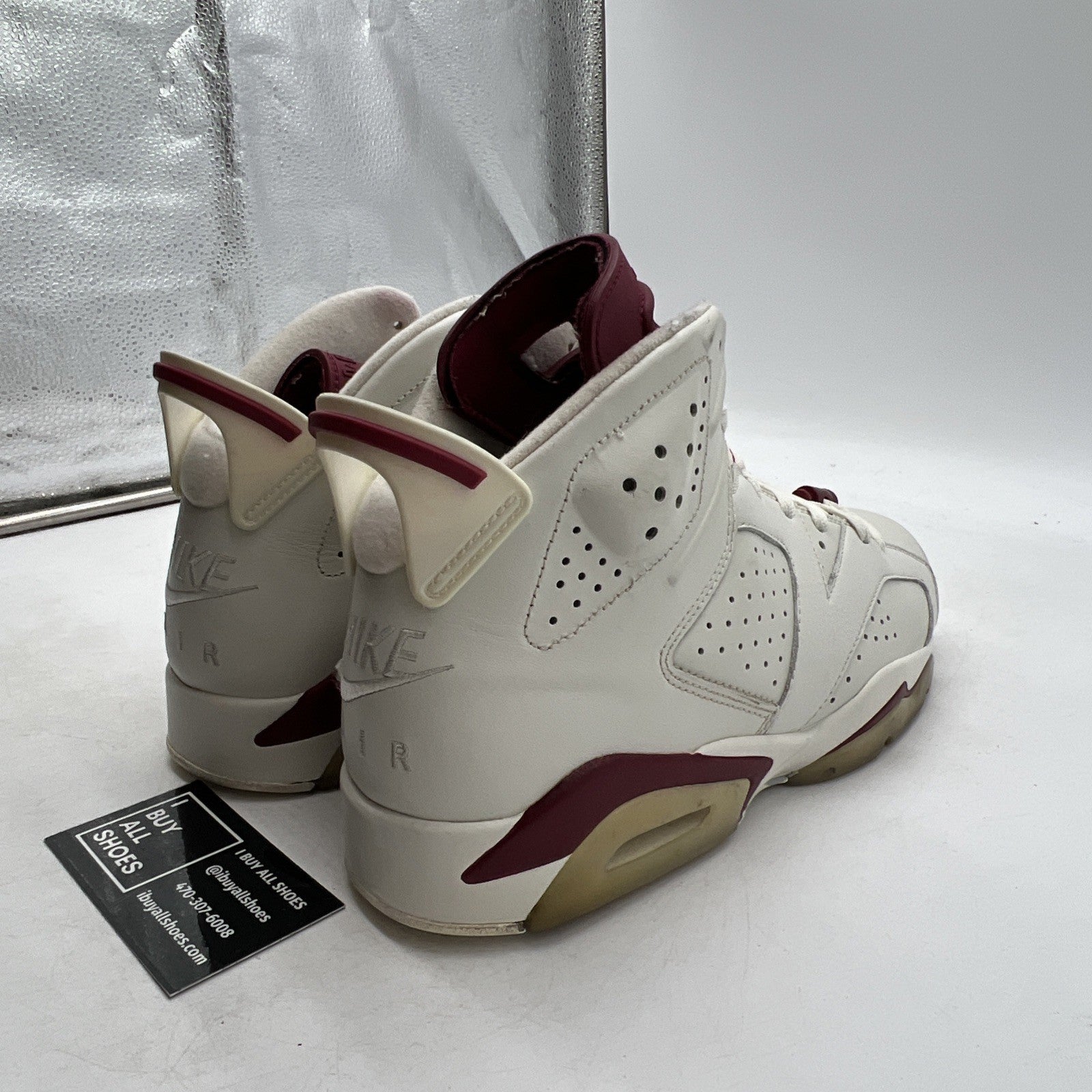 Size 10 - Air Jordan 6 Retro 2015 Maroon (384664-116)