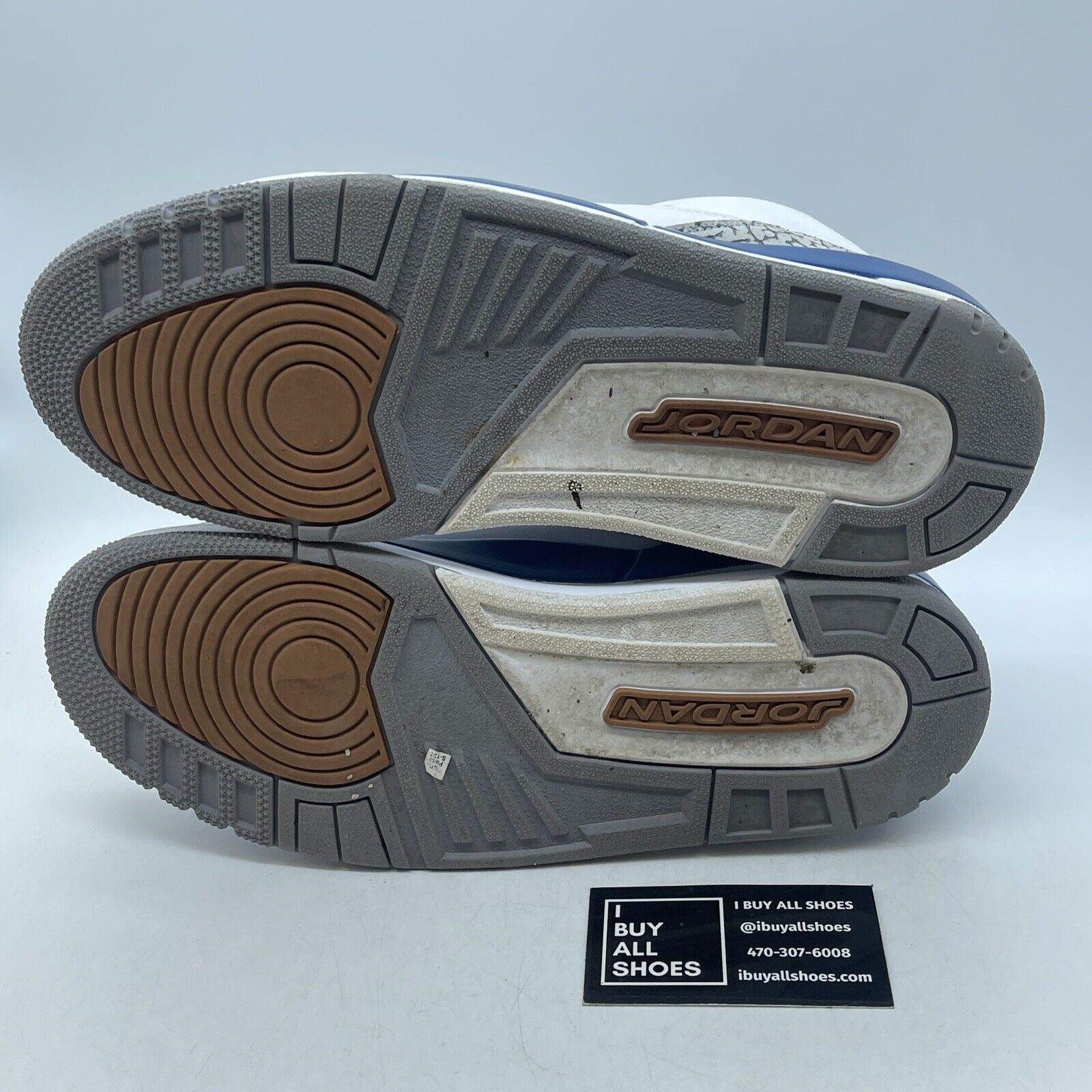 Size 11 - Jordan 3 Retro Mid Washington Wizards Blue White Grey (CT8532-148)