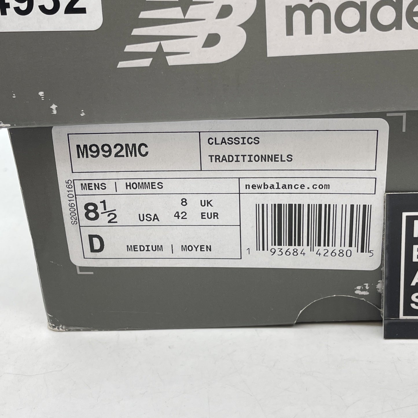 Size 8.5 - New Balance 992 Made in USA Multi-Color Suede Leather (M992MC)