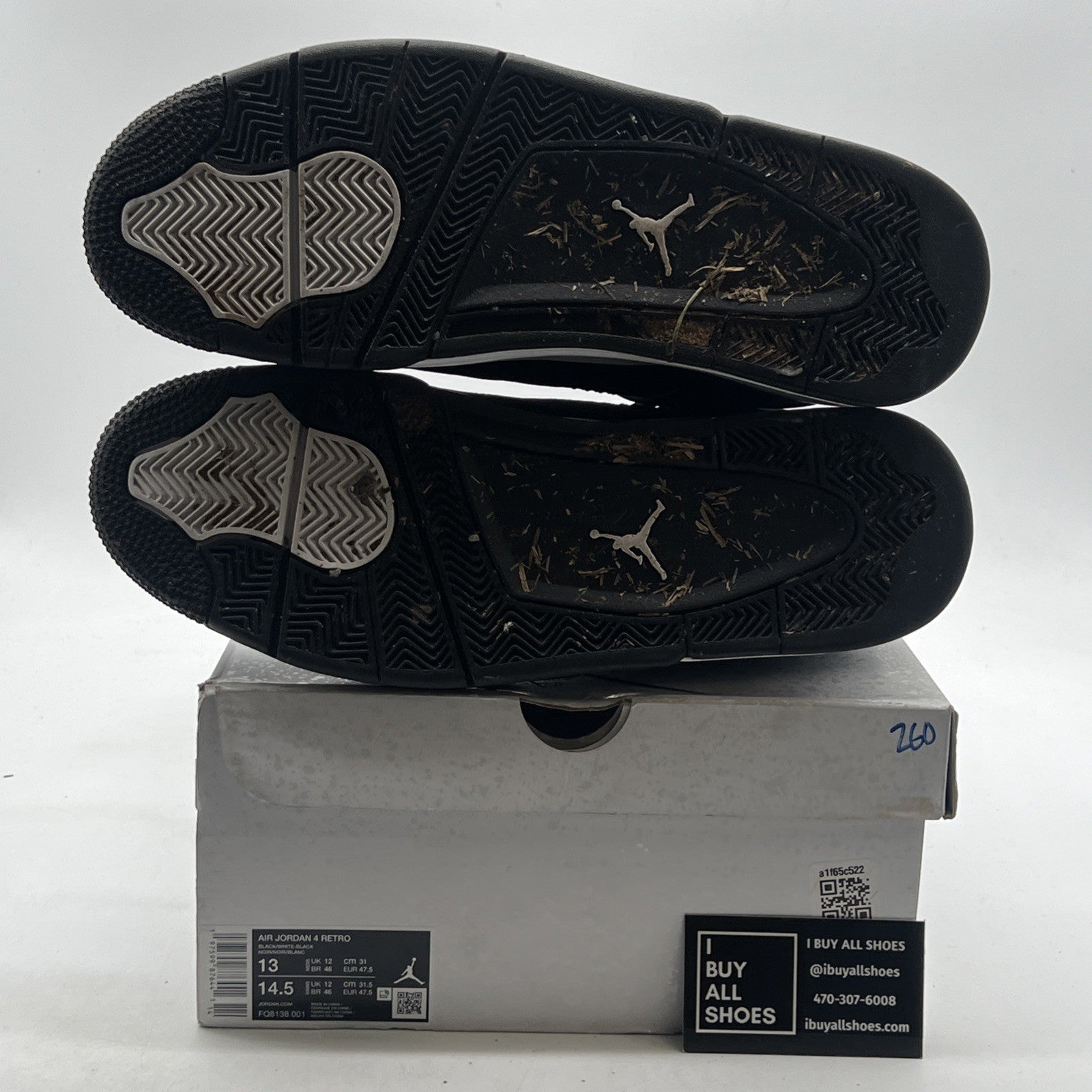 Size 13 - Air Jordan 4 Retro White Thunder (FQ8138-001)