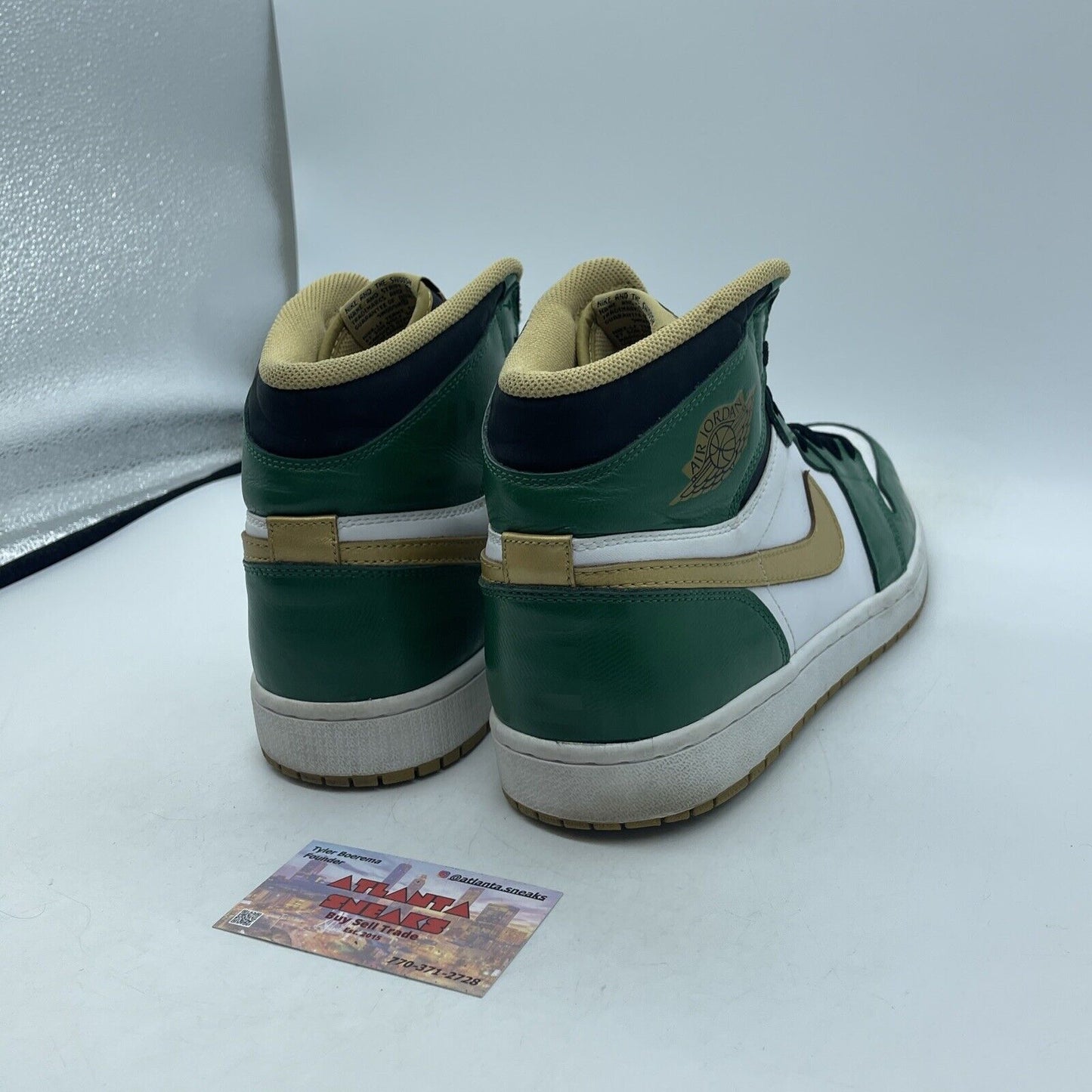 Size 12 - Air Jordan 1 Retro OG High Celtics Green Suede Leather (555088-315)