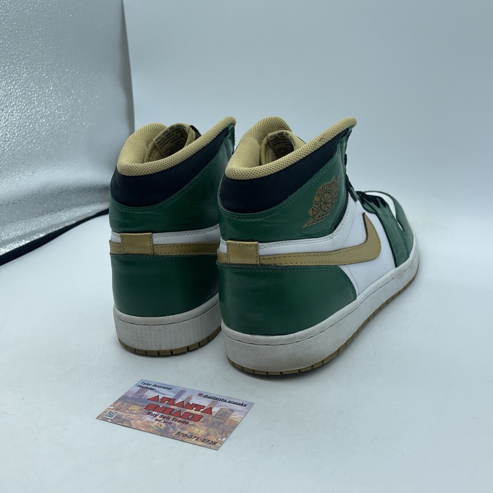 Size 12 - Air Jordan 1 Retro OG High Celtics Green Suede Leather (555088-315)
