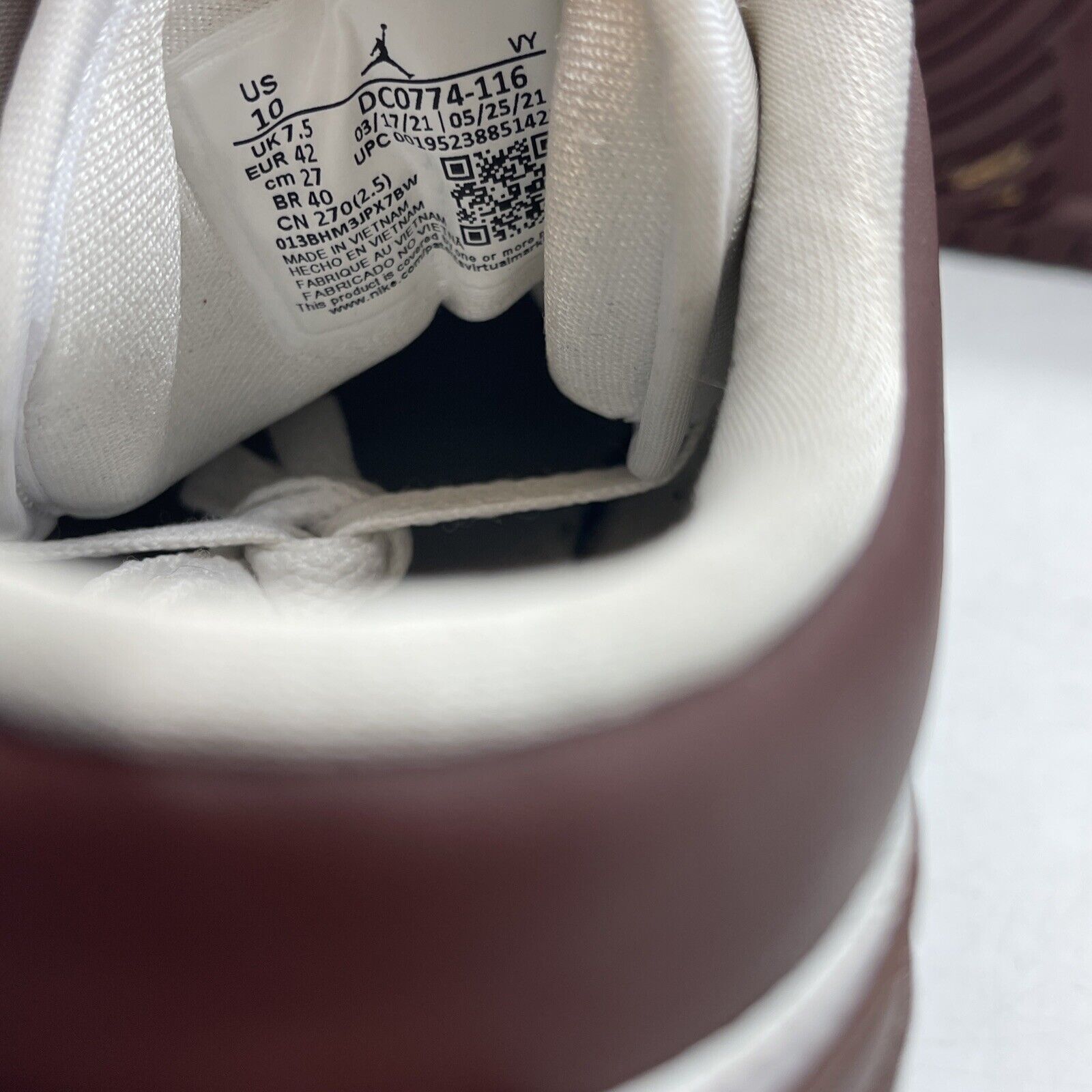 Size 10W - Wmns Air Jordan 1 Low Bronze Eclipse White Brown Leather (DC0774-116)