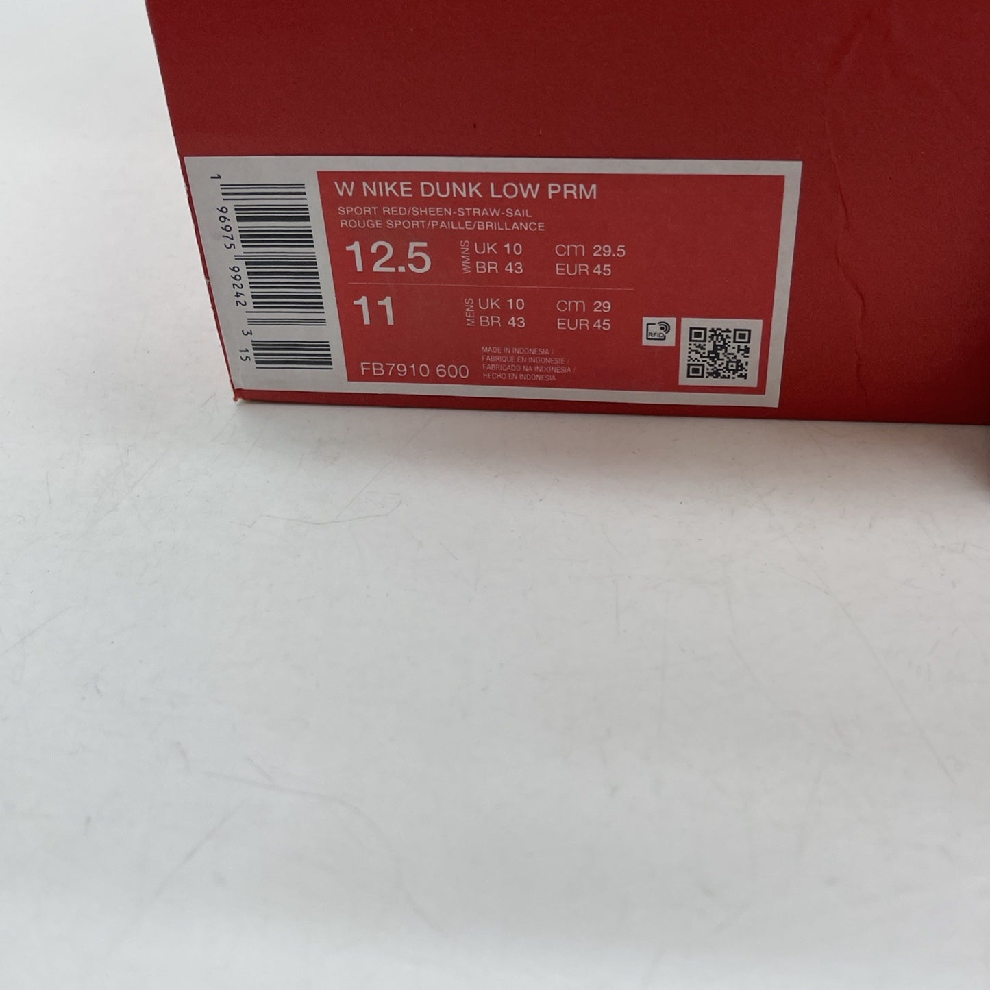 Size 12.5W - Nike Dunk Premium Low Bacon Suede Leather (FB7910-600)