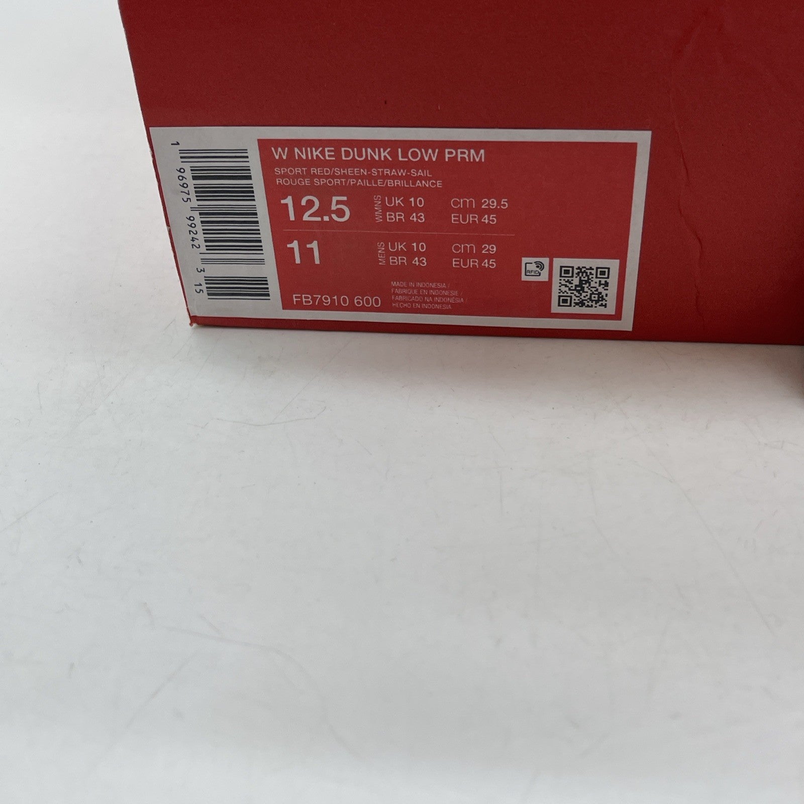 Size 12.5W - Nike Dunk Premium Low Bacon Suede Leather (FB7910-600)