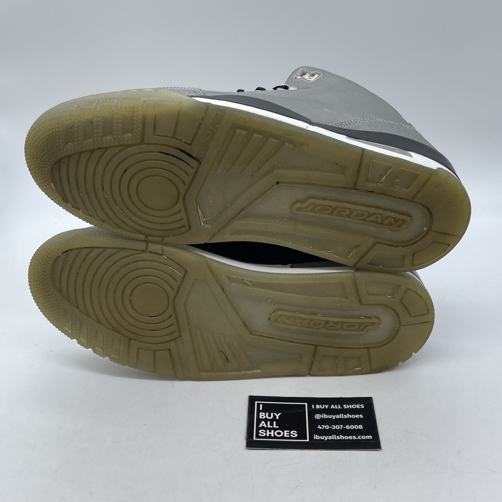 Size 9.5 - Air Jordan 3 5Lab3 Reflective Silver Black Leather (631603-003)