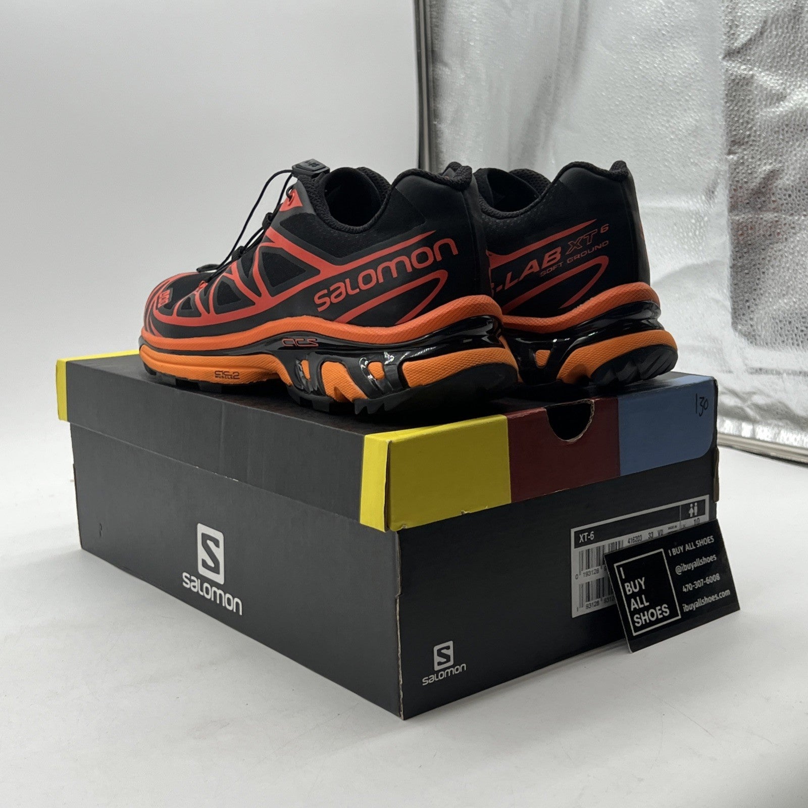 Size 10.5 - Salomon XT 6 Advanced ADV Black (416203-33V0)